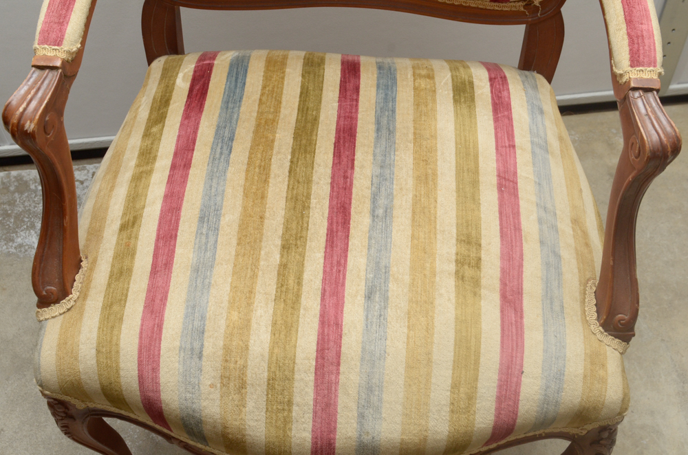 Provincial Louis XV Style Fauteuil