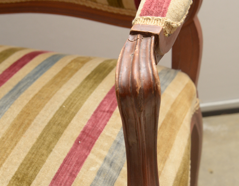 Provincial Louis XV Style Fauteuil