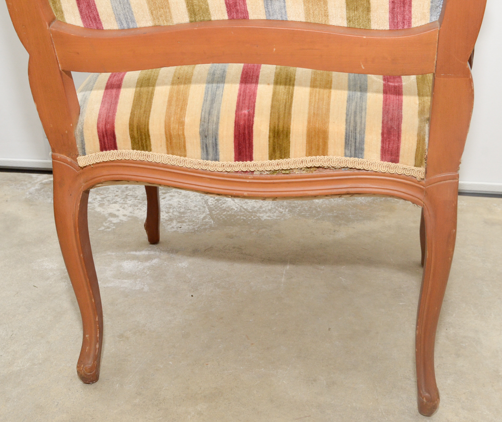 Provincial Louis XV Style Fauteuil