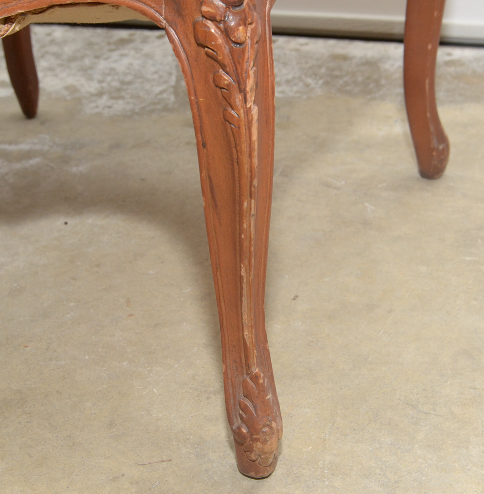 Provincial Louis XV Style Fauteuil