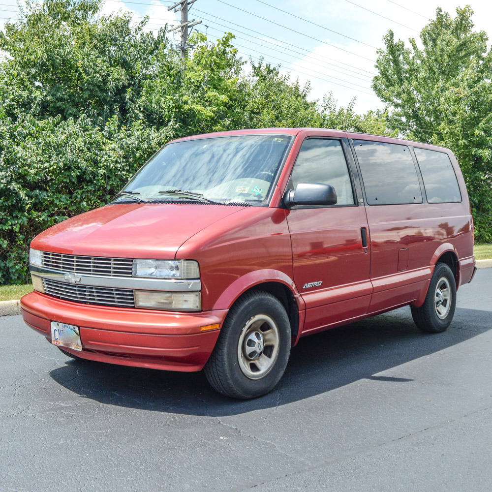 Red chevy 2024 astro van