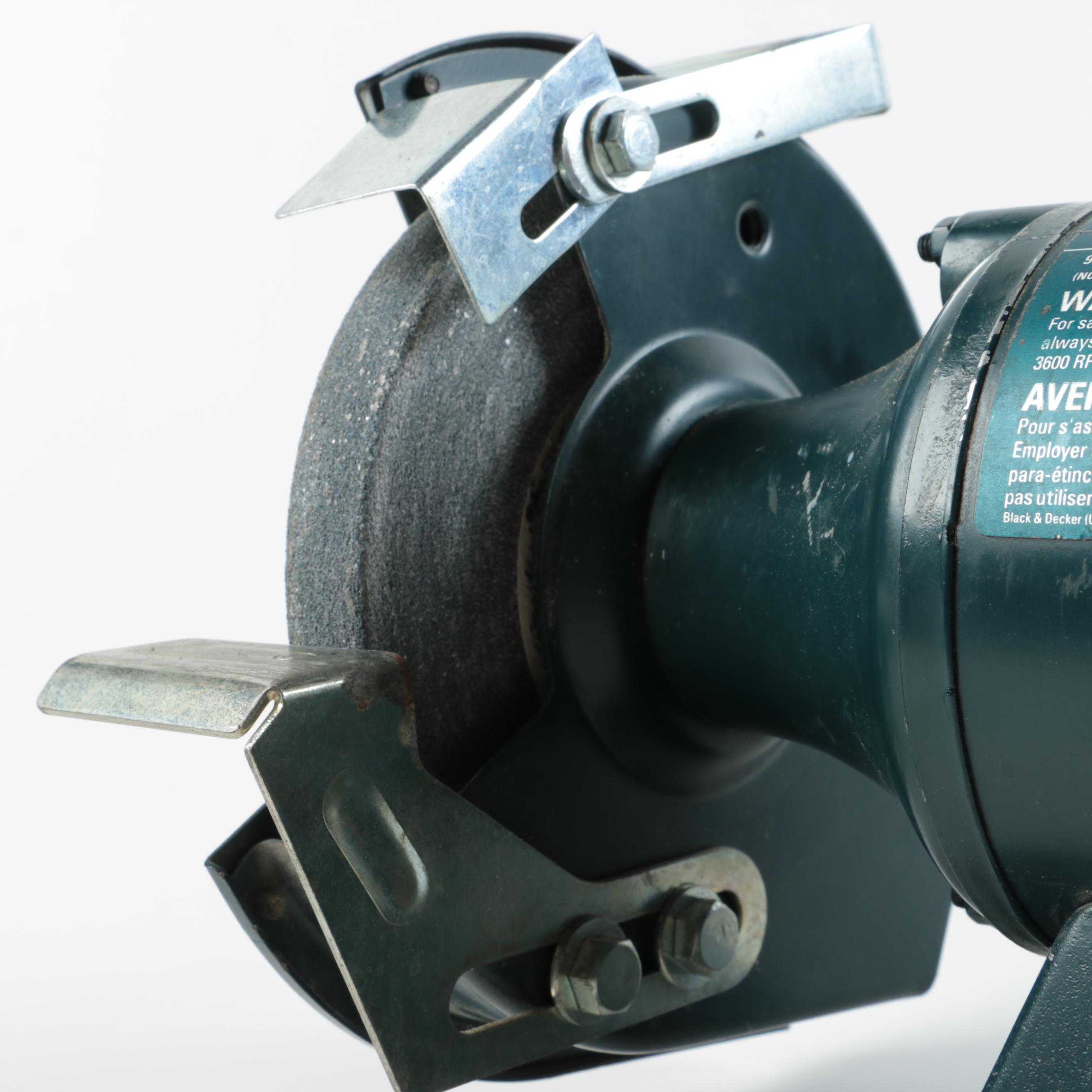 Black & Decker Bench Grinder with Light