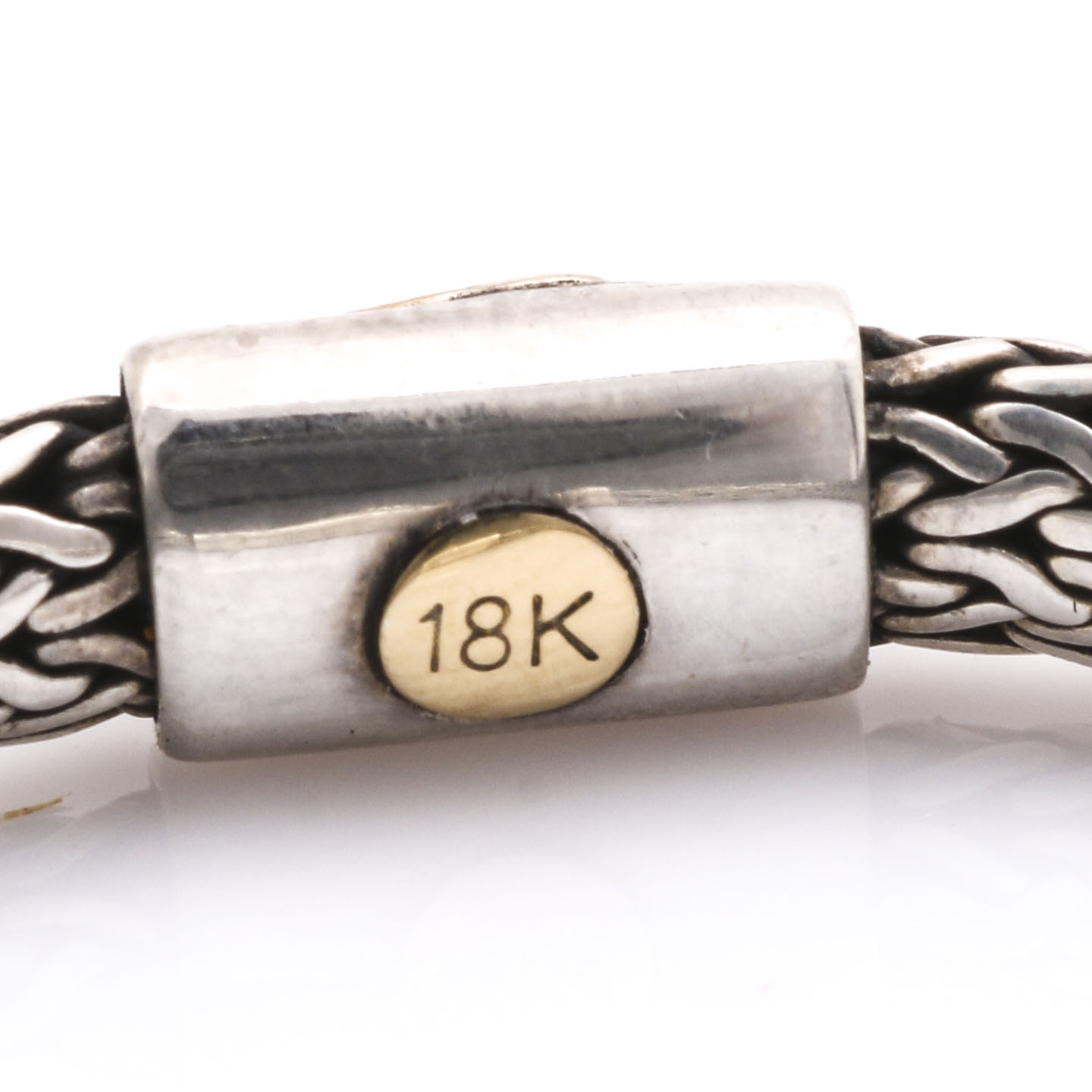 John Hardy Sterling Silver and 18K Yellow Gold Bunny Baby Bracelet