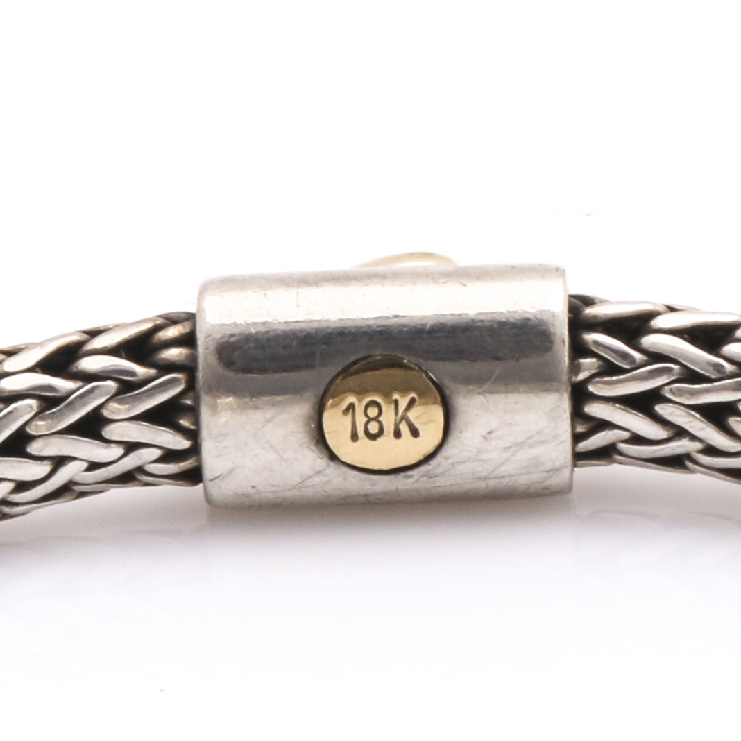 John Hardy 18K Yellow Gold and Sterling Silver Bunny Bracelet