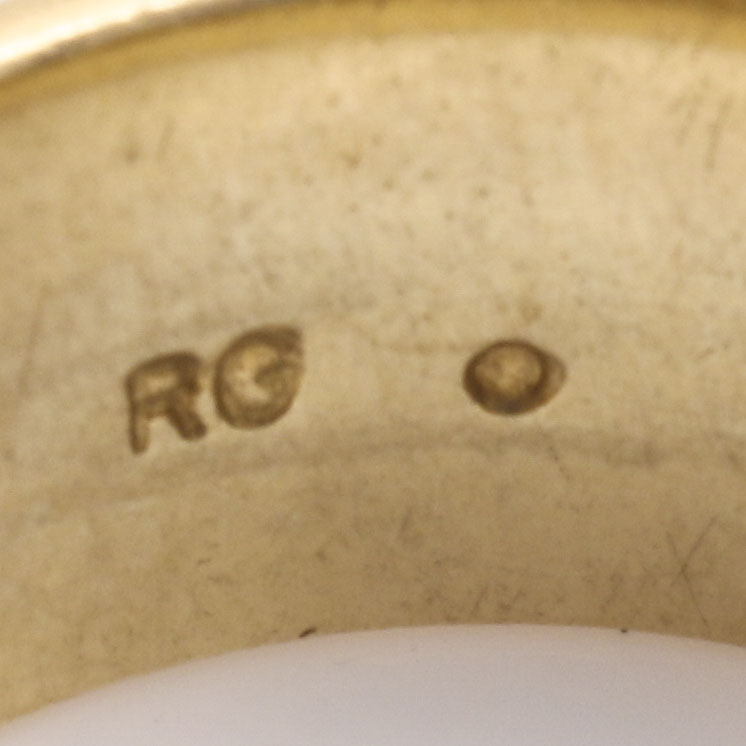 14K Yellow Gold Greek Key Ring