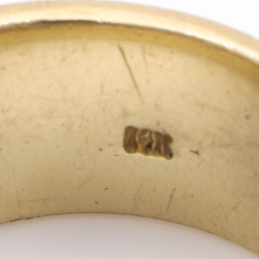 14K Yellow Gold Greek Key Ring