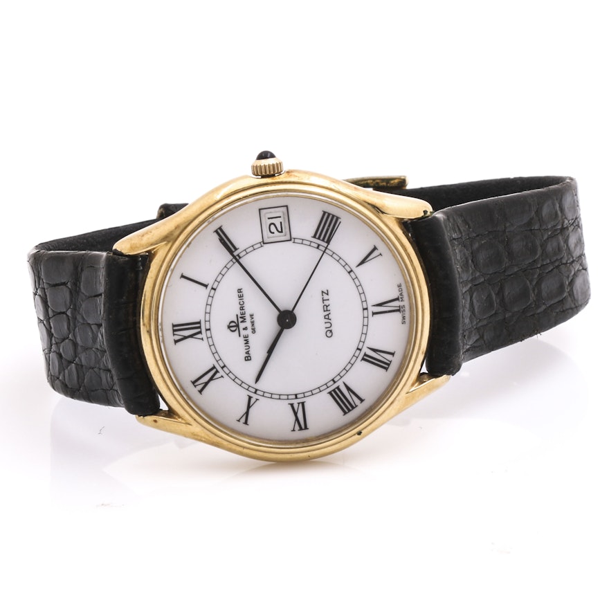 Baume & Mercier Leather Wristwatch