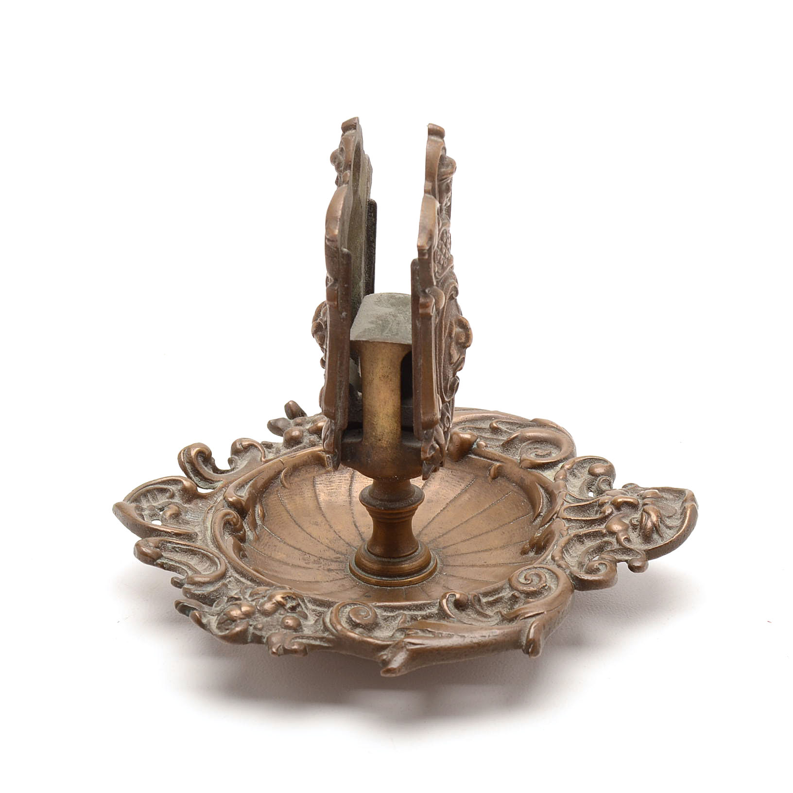 Antique Bernard Frank Brass Match Holder Ash Receiver