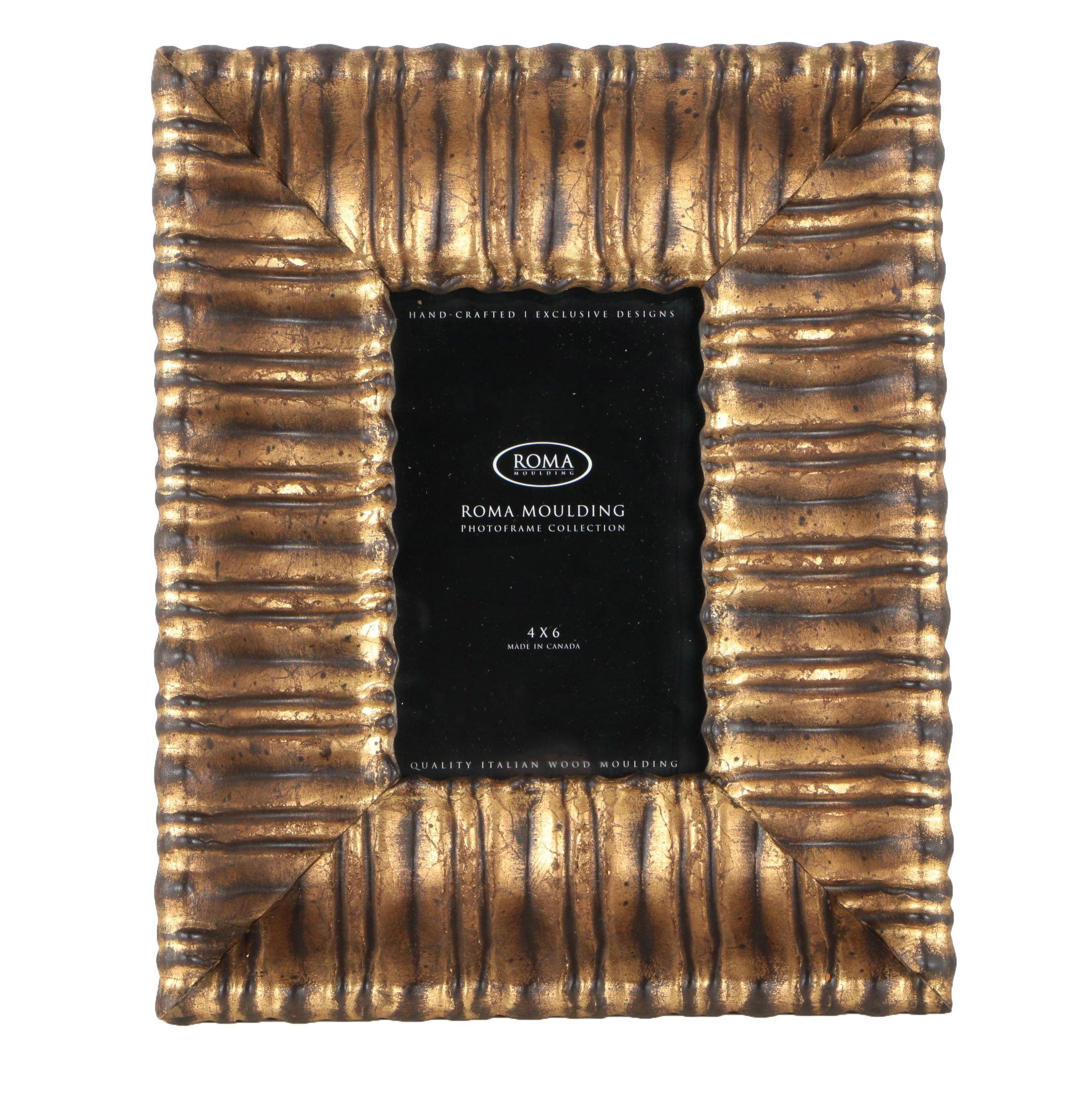 Gold Tone Roma Moulding Photo Frame