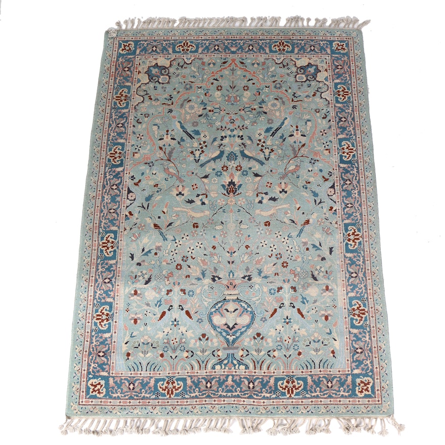 Hand-Knotted Isfahan Area Rug
