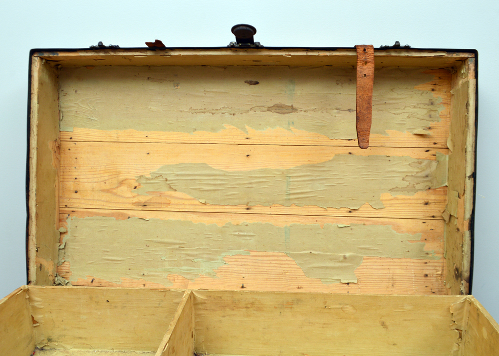 Vintage Wooden Steamer Trunk