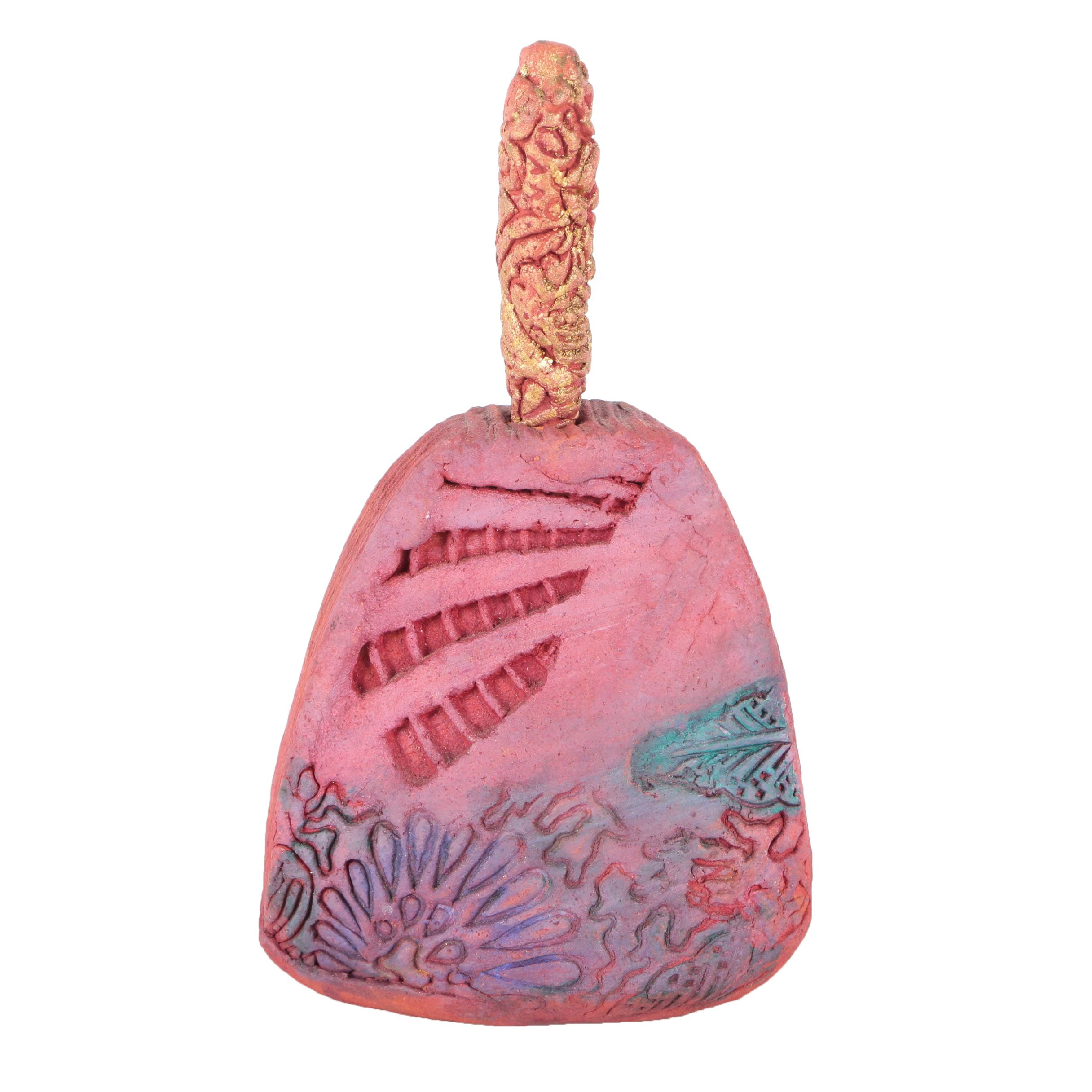 Signed Handbuilt Stoneware Bottle with Stopper