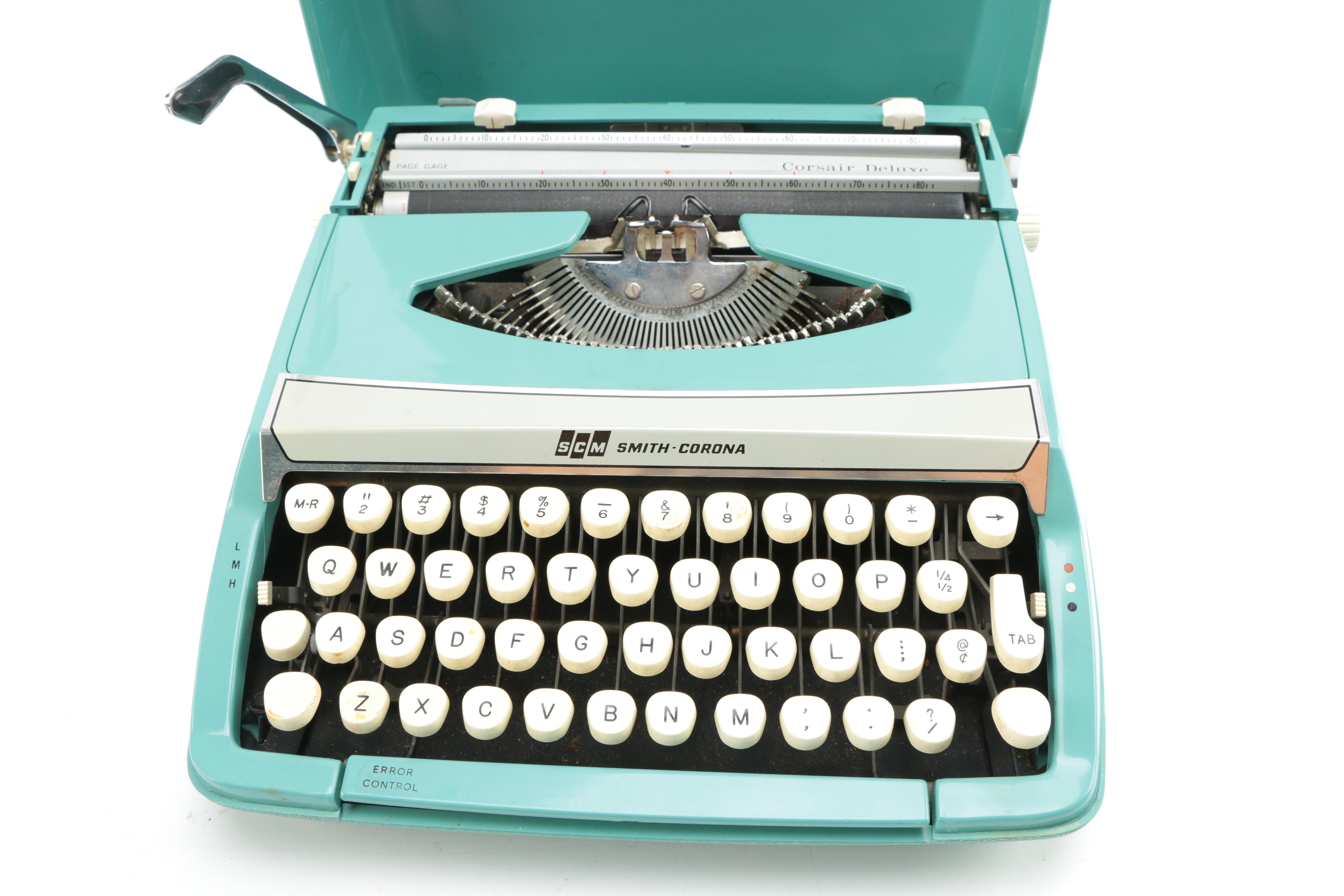 1960s-Era Smith-Corona Corsair Deluxe Portable Typewriter