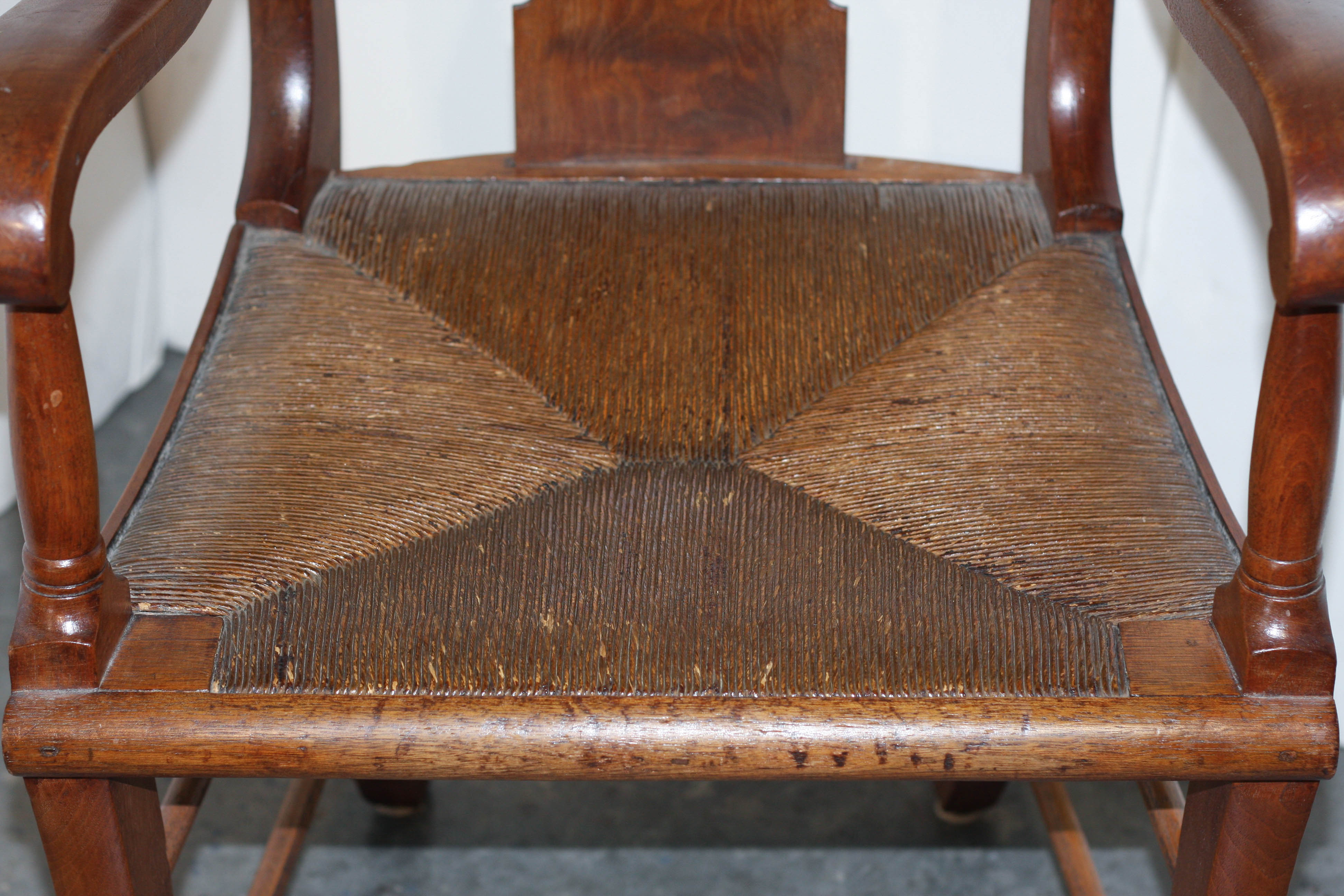 Vintage Fiddleback Armchair