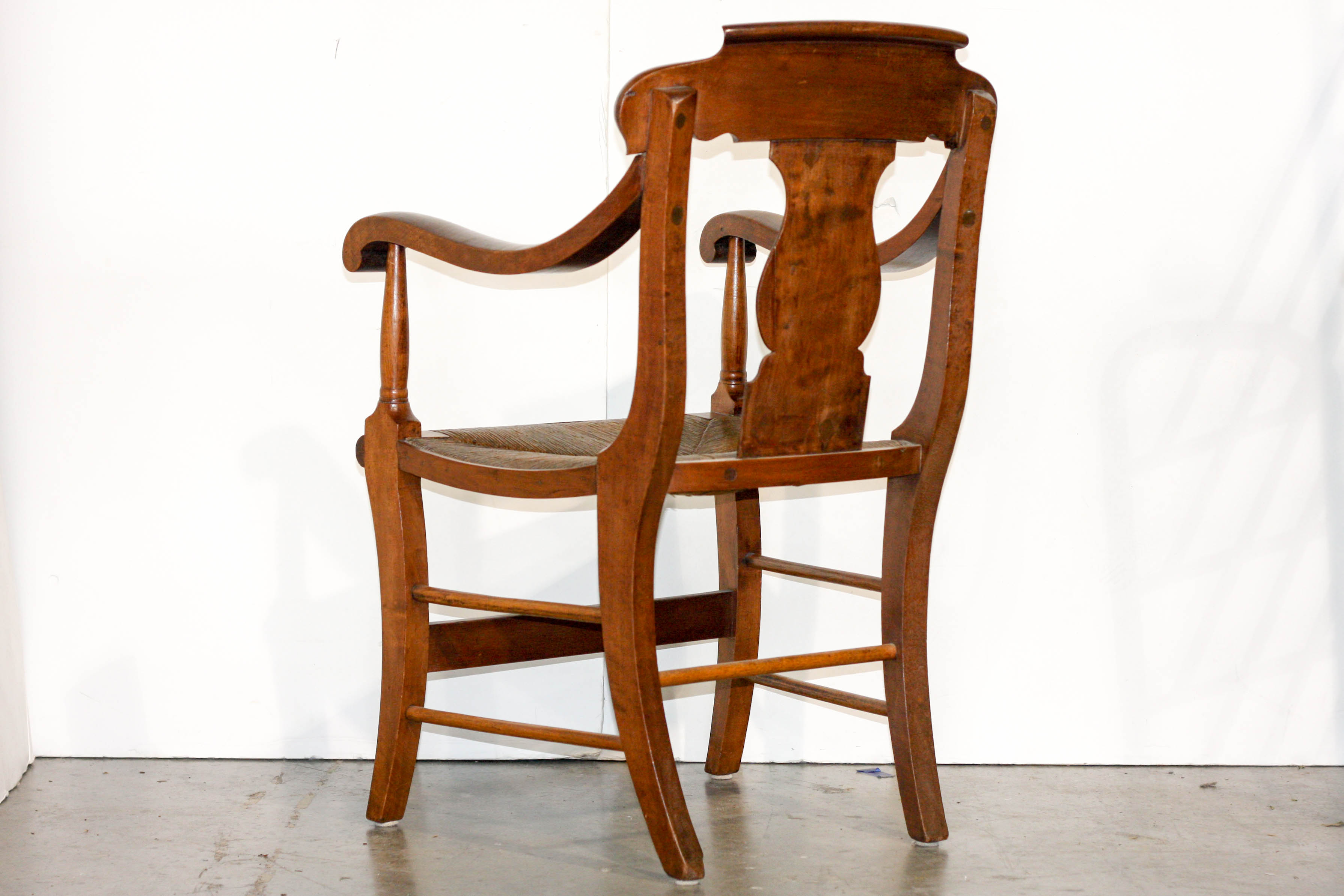 Vintage Fiddleback Armchair