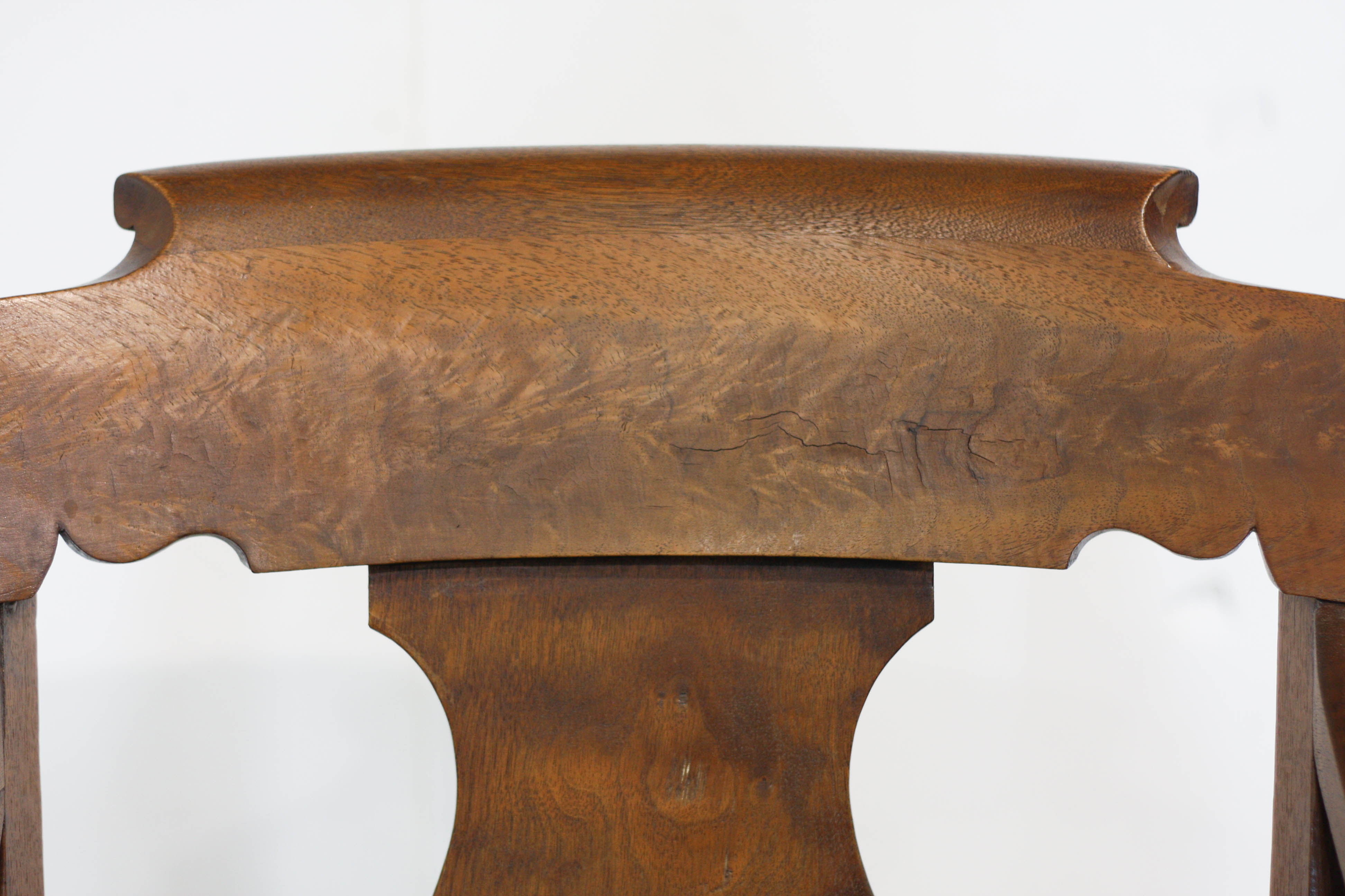 Vintage Fiddleback Armchair