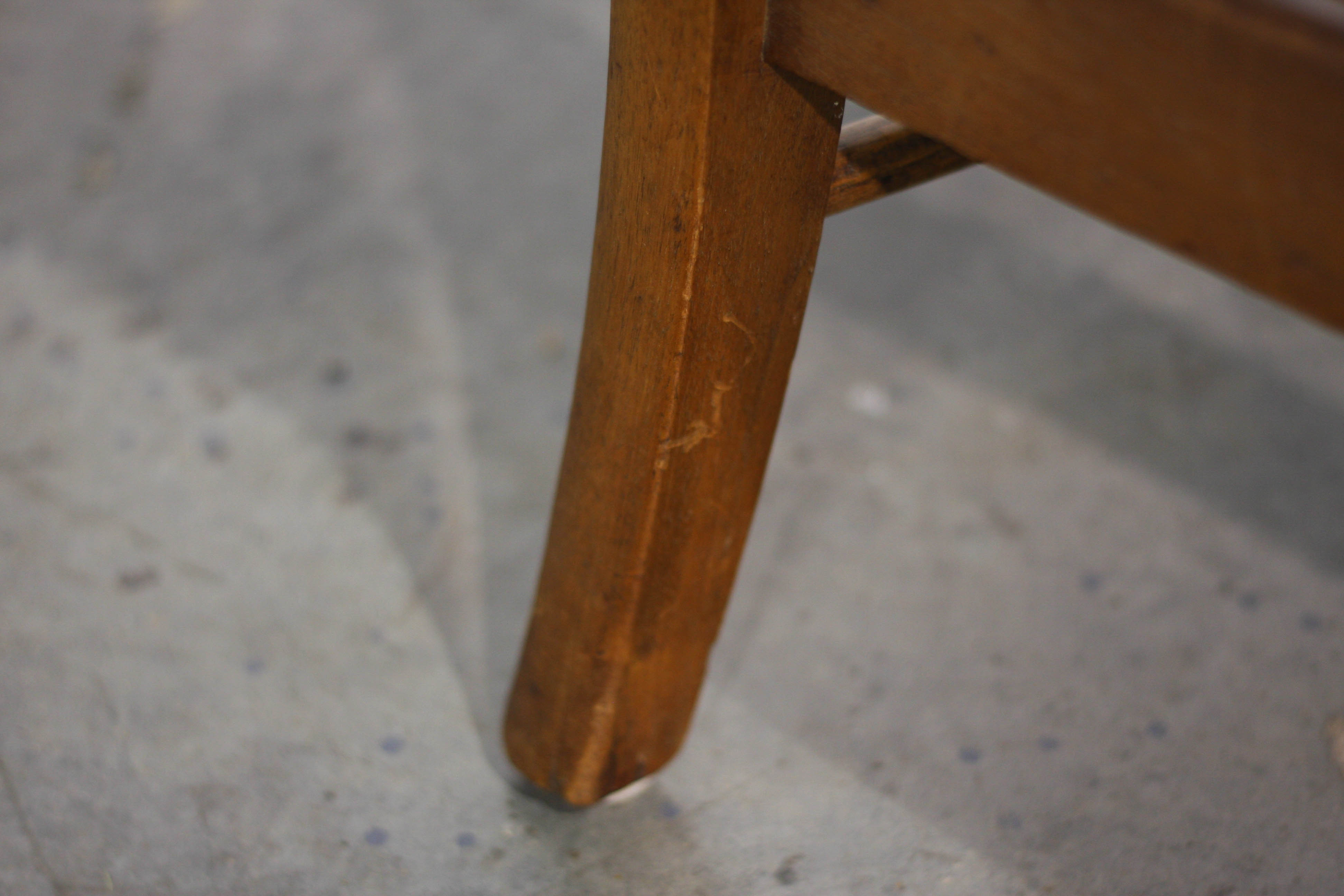 Vintage Fiddleback Armchair