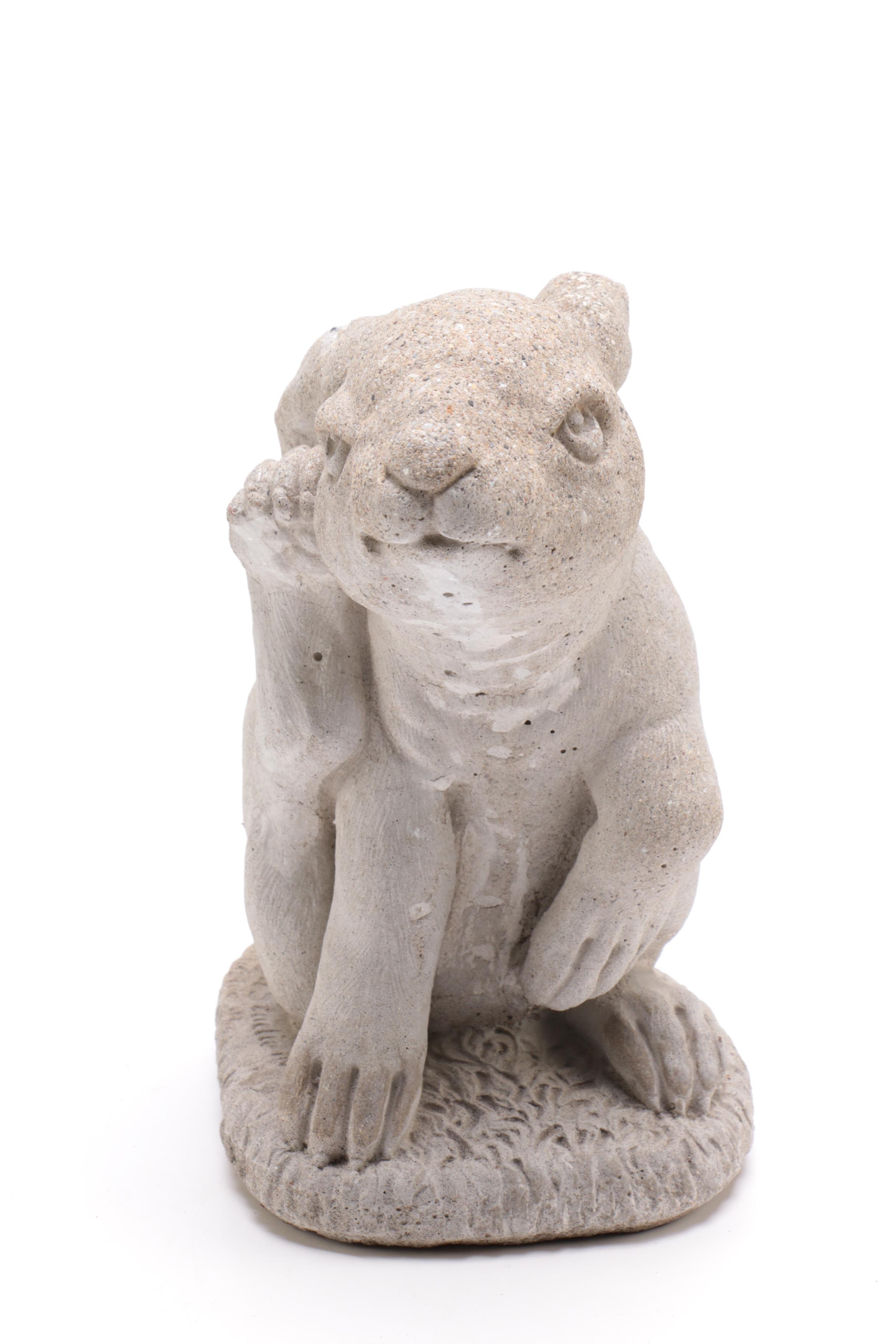 Concrete Rabbit Garden Statue