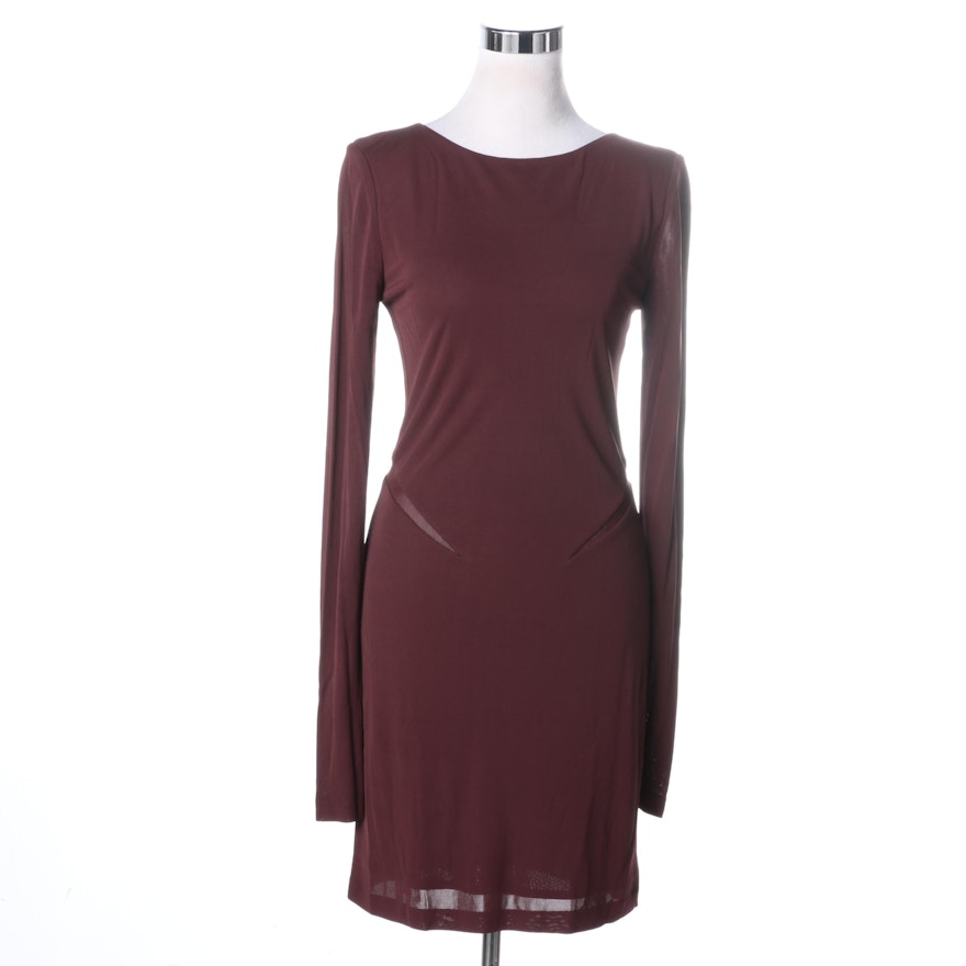 T by Alexander Wang Burgundy Dress