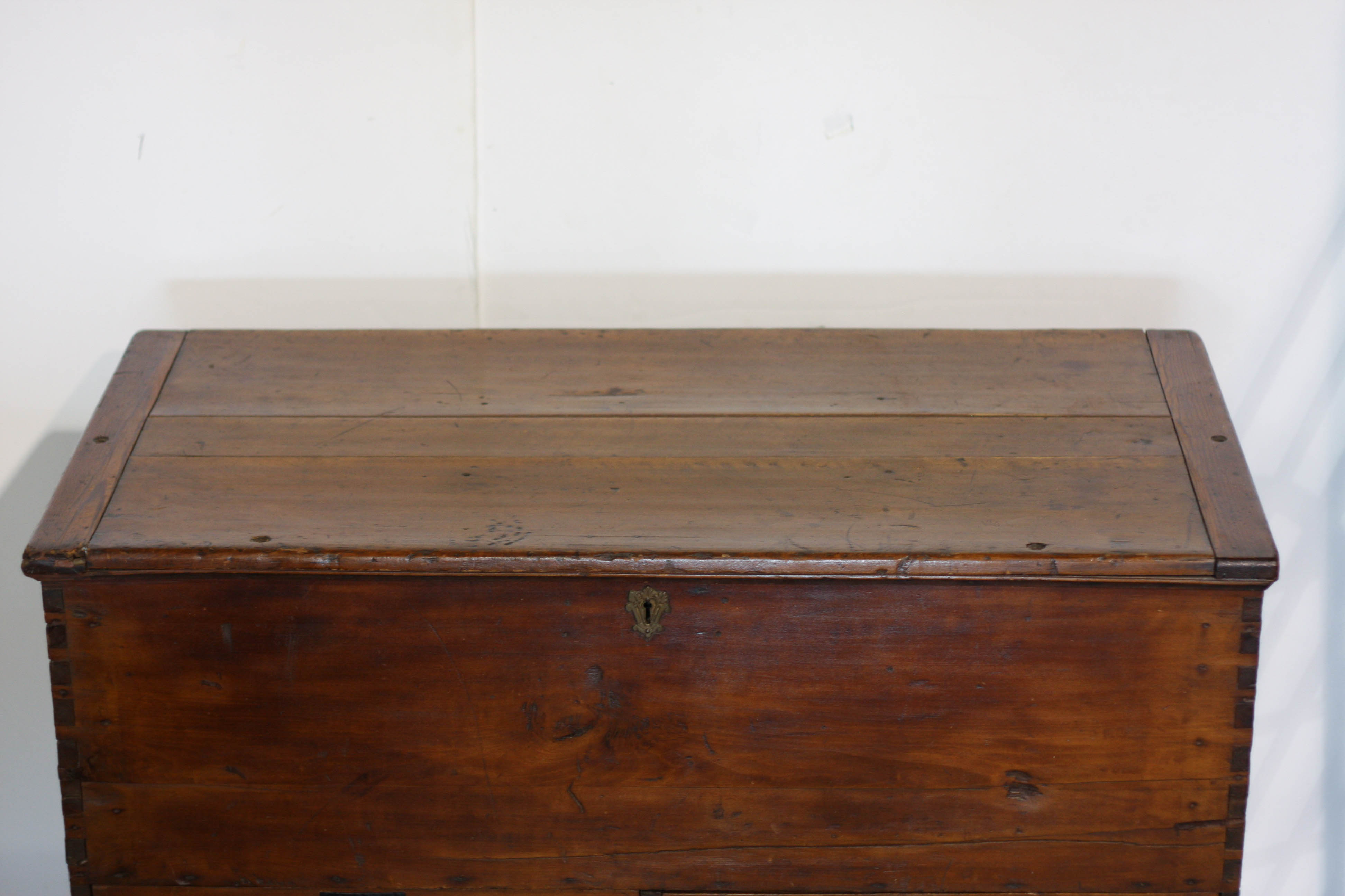 Antique Southern Pine Chest on Stand