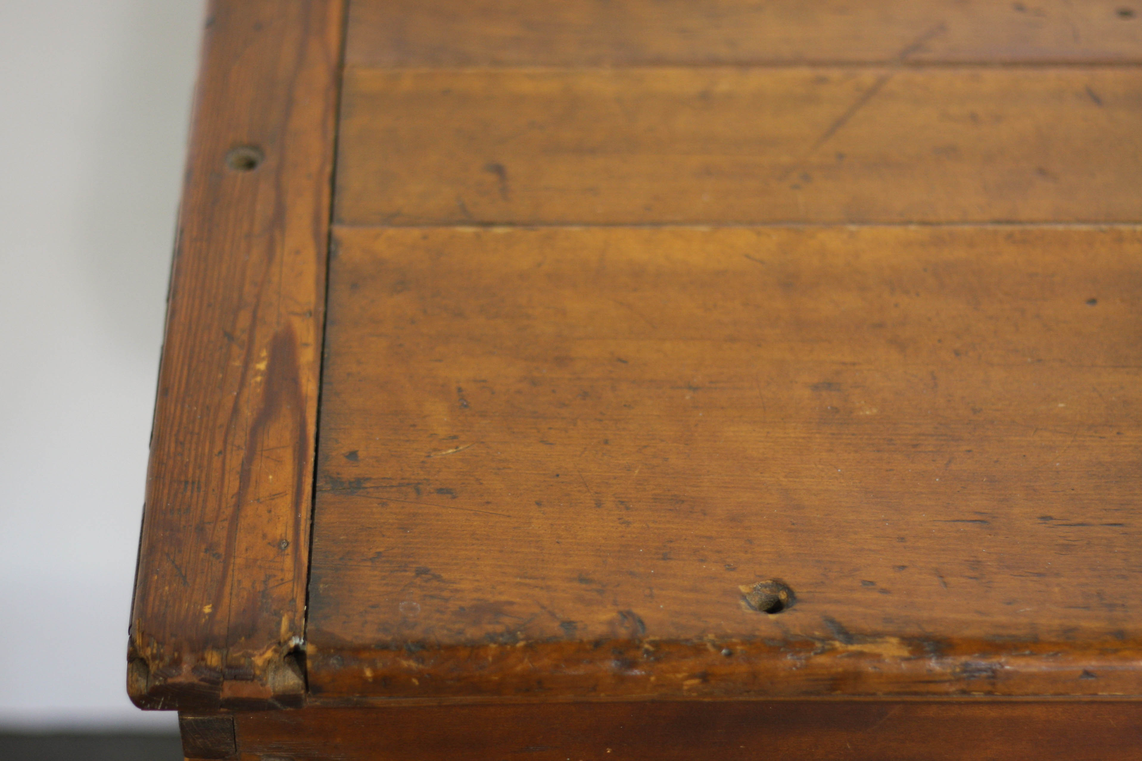 Antique Southern Pine Chest on Stand