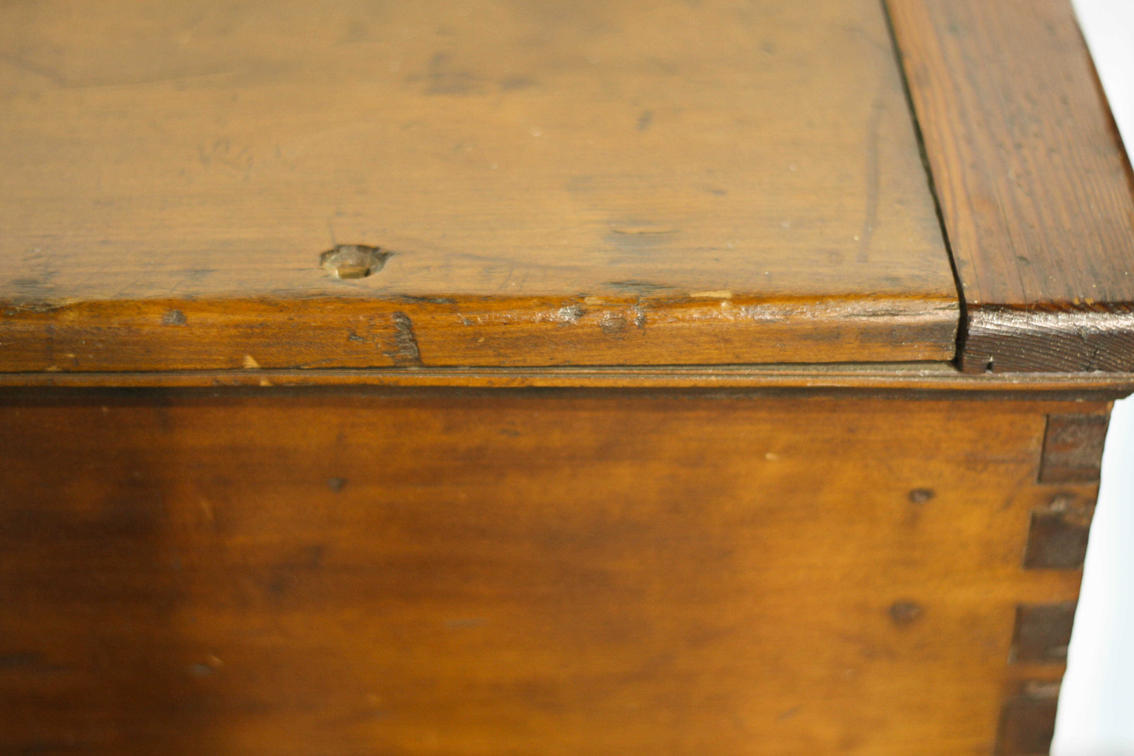 Antique Southern Pine Chest on Stand