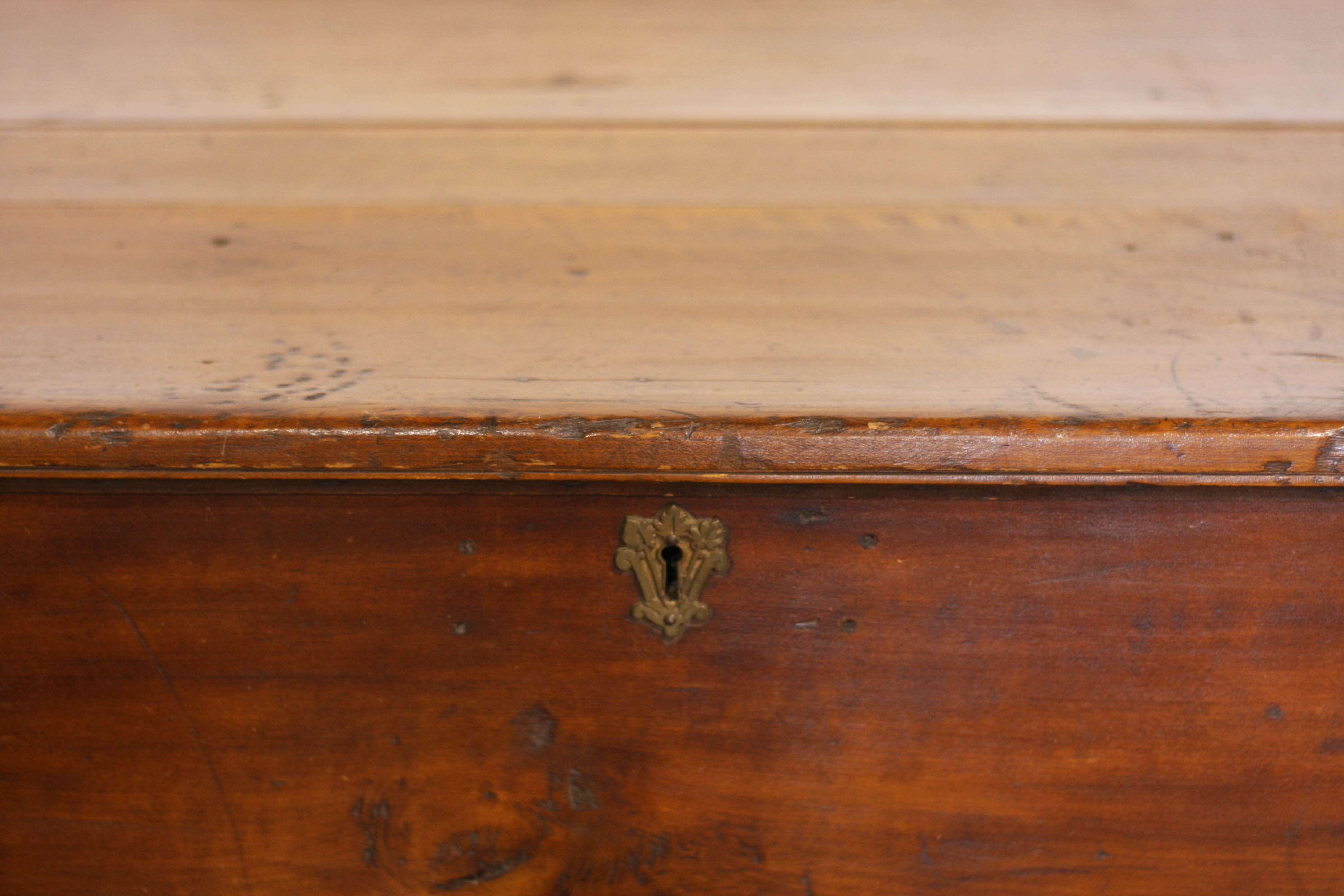 Antique Southern Pine Chest on Stand