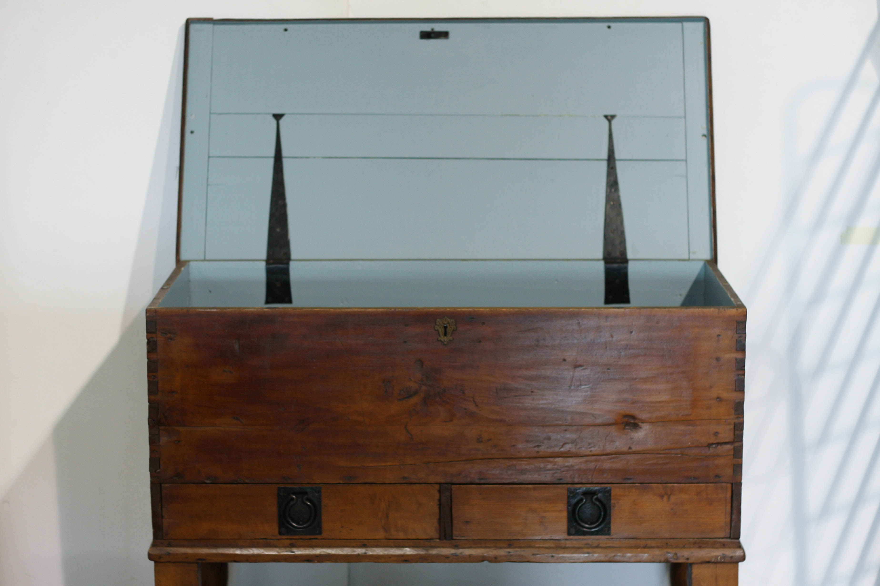 Antique Southern Pine Chest on Stand