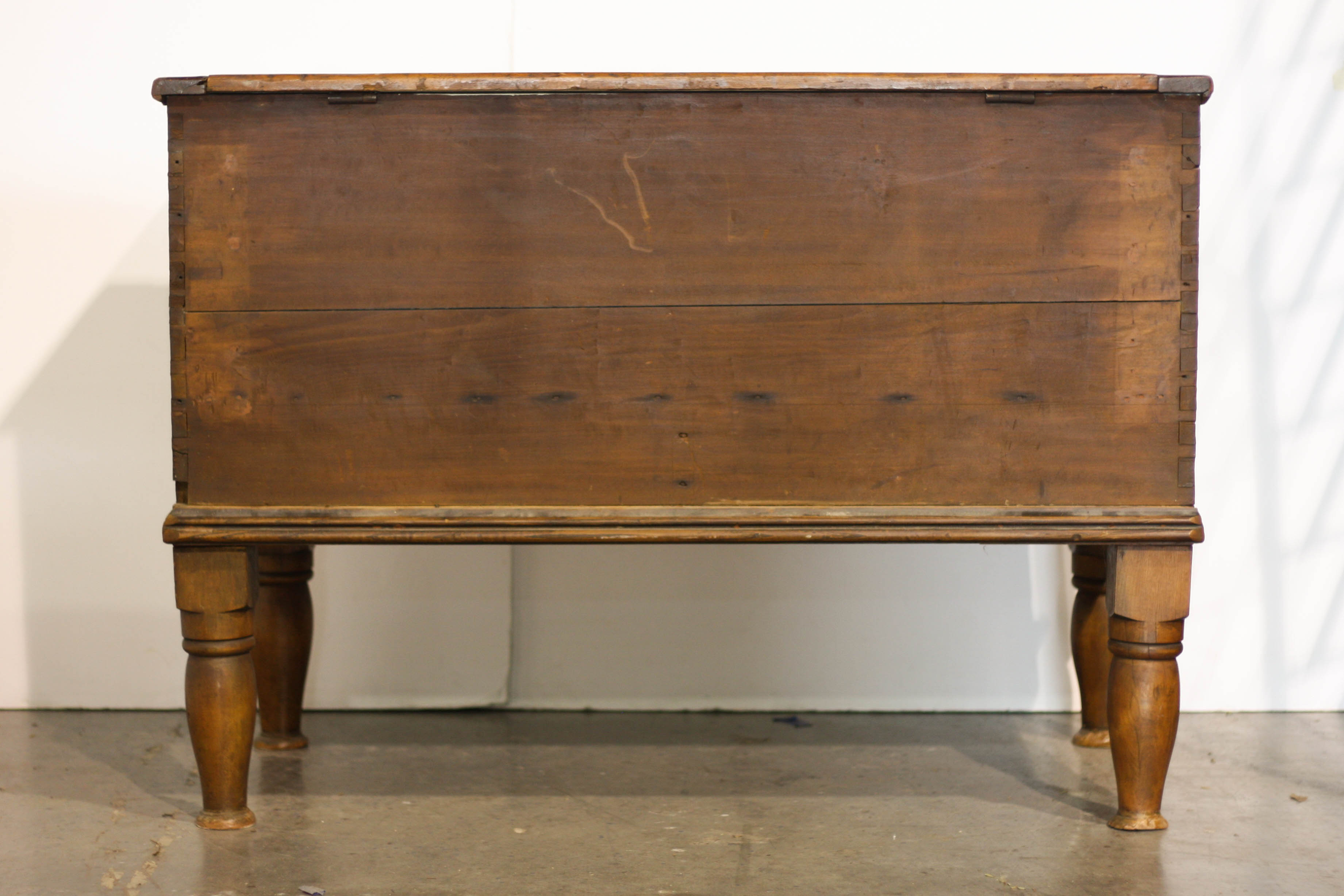 Antique Southern Pine Chest on Stand