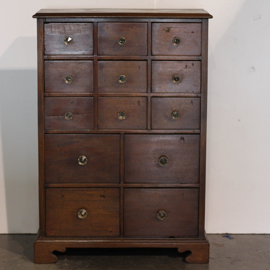 Antique Mahogany Apothecary Chest