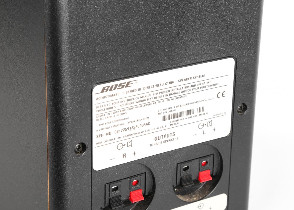 Bose Acoustimass 5 Series III Speaker System