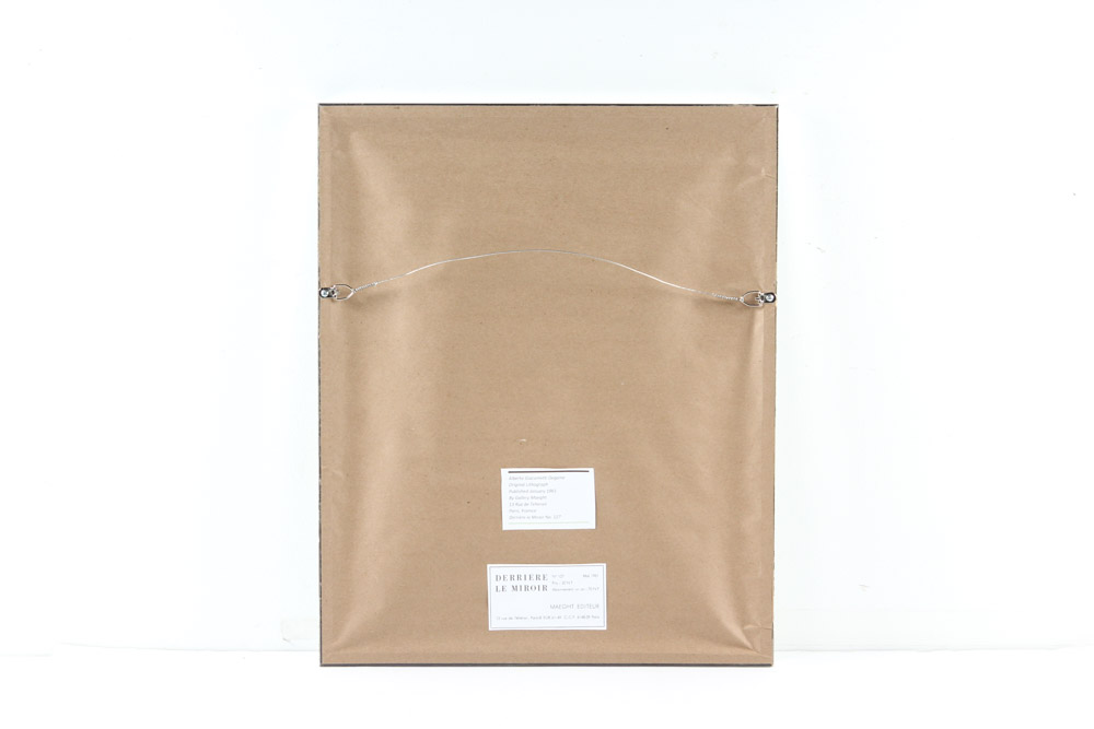 "Derrière le Miroir" Lithograph of Alberto Giacometti's "Nude 151"