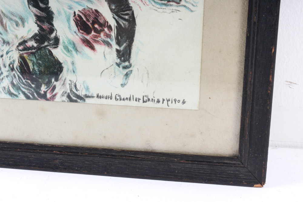 After Maurice Legendre and Howard Chandler Christy Offset Lithographs