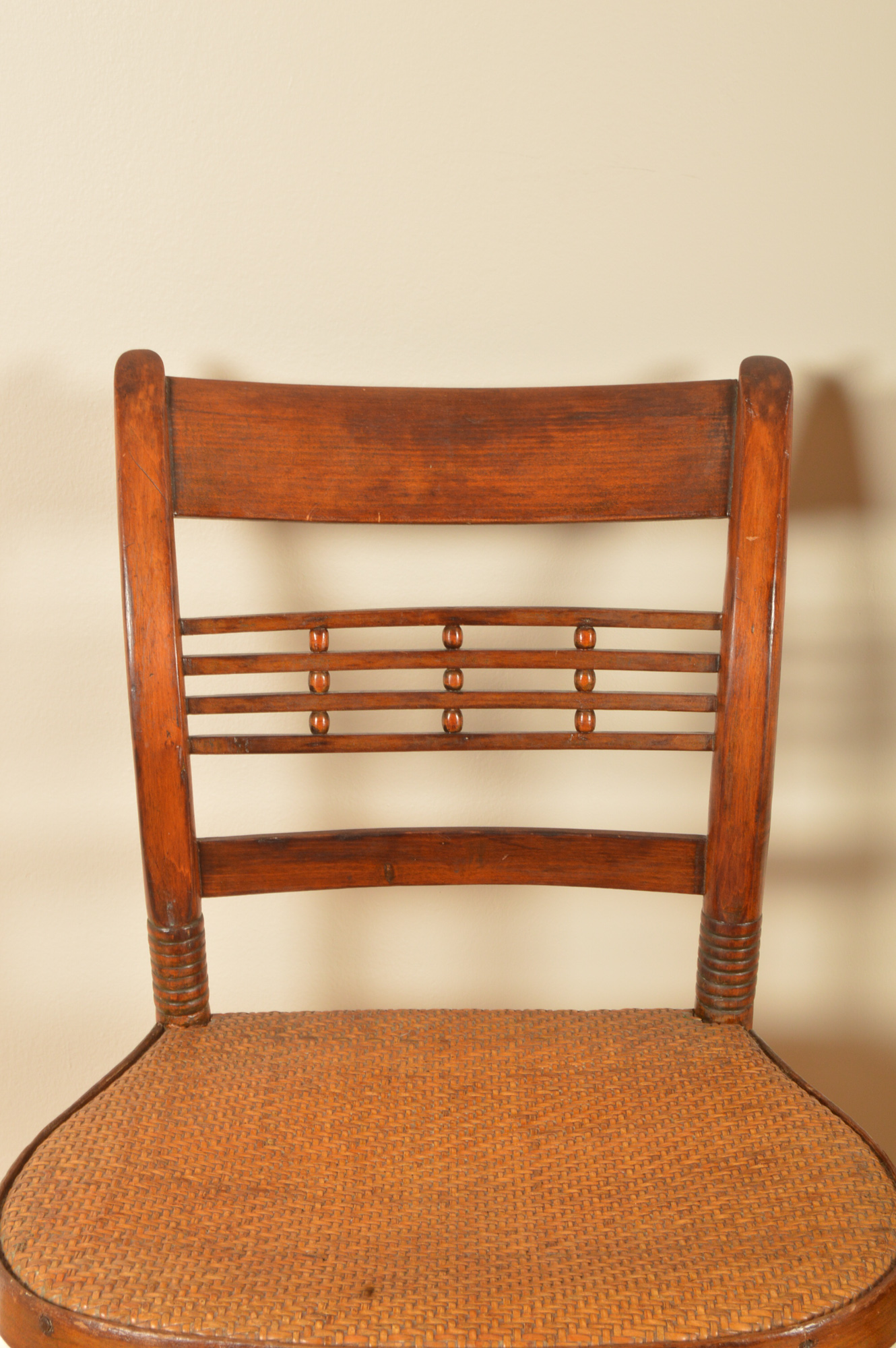 Pair of Vintage Caned Seat Chairs