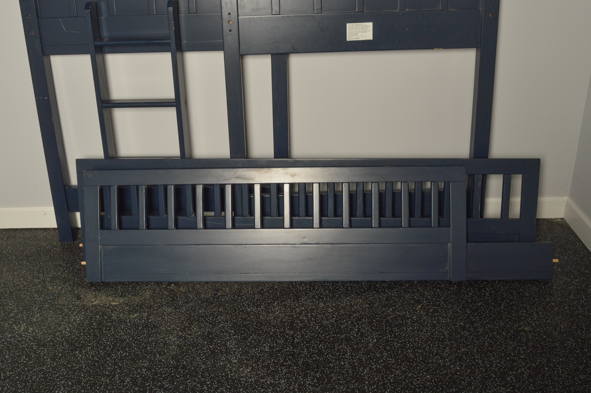 Pottery Barn Kids Navy "Camp" Loft Bed