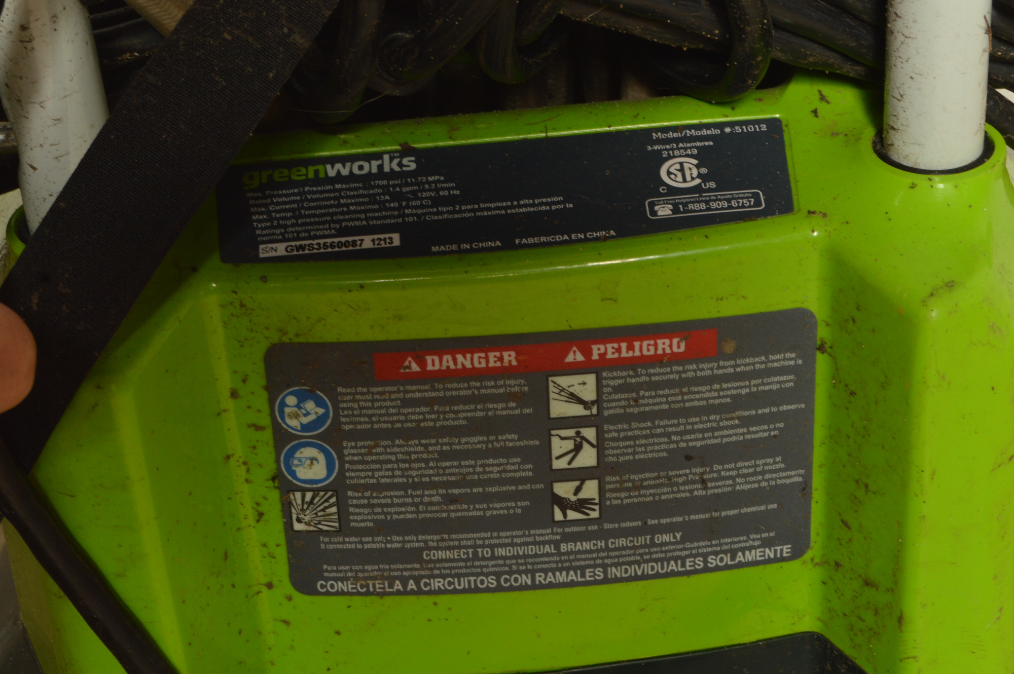 Greenworks Pressure Washer