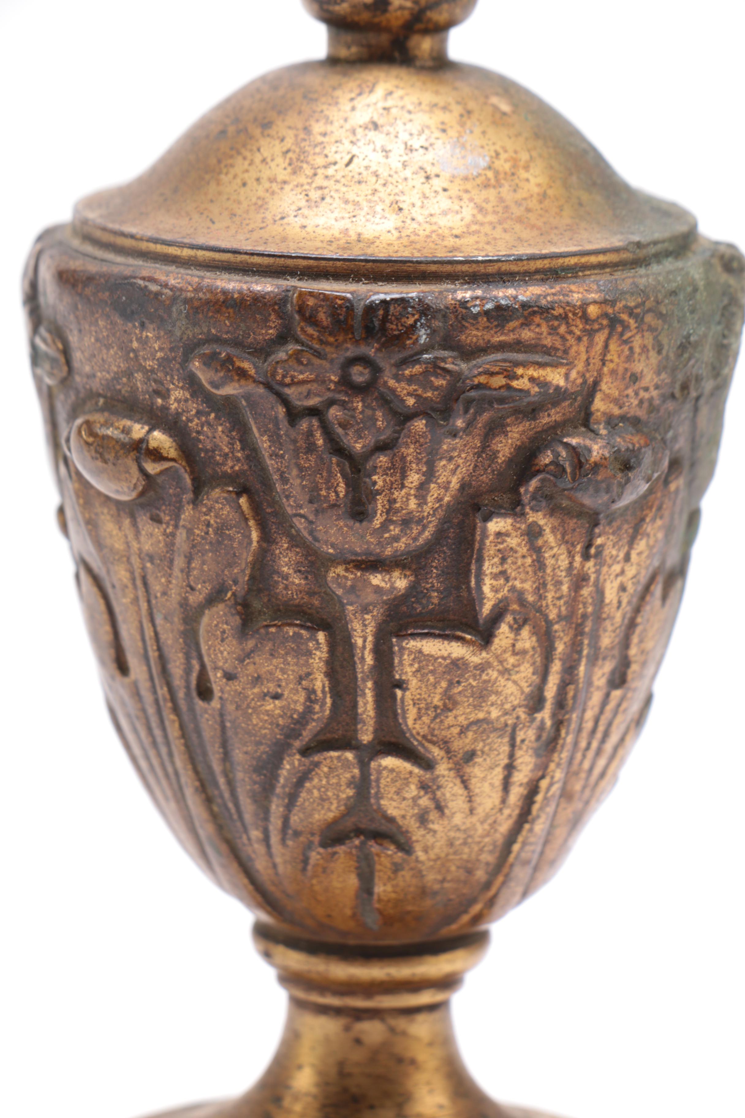 Brass Chalice and Covered Jar