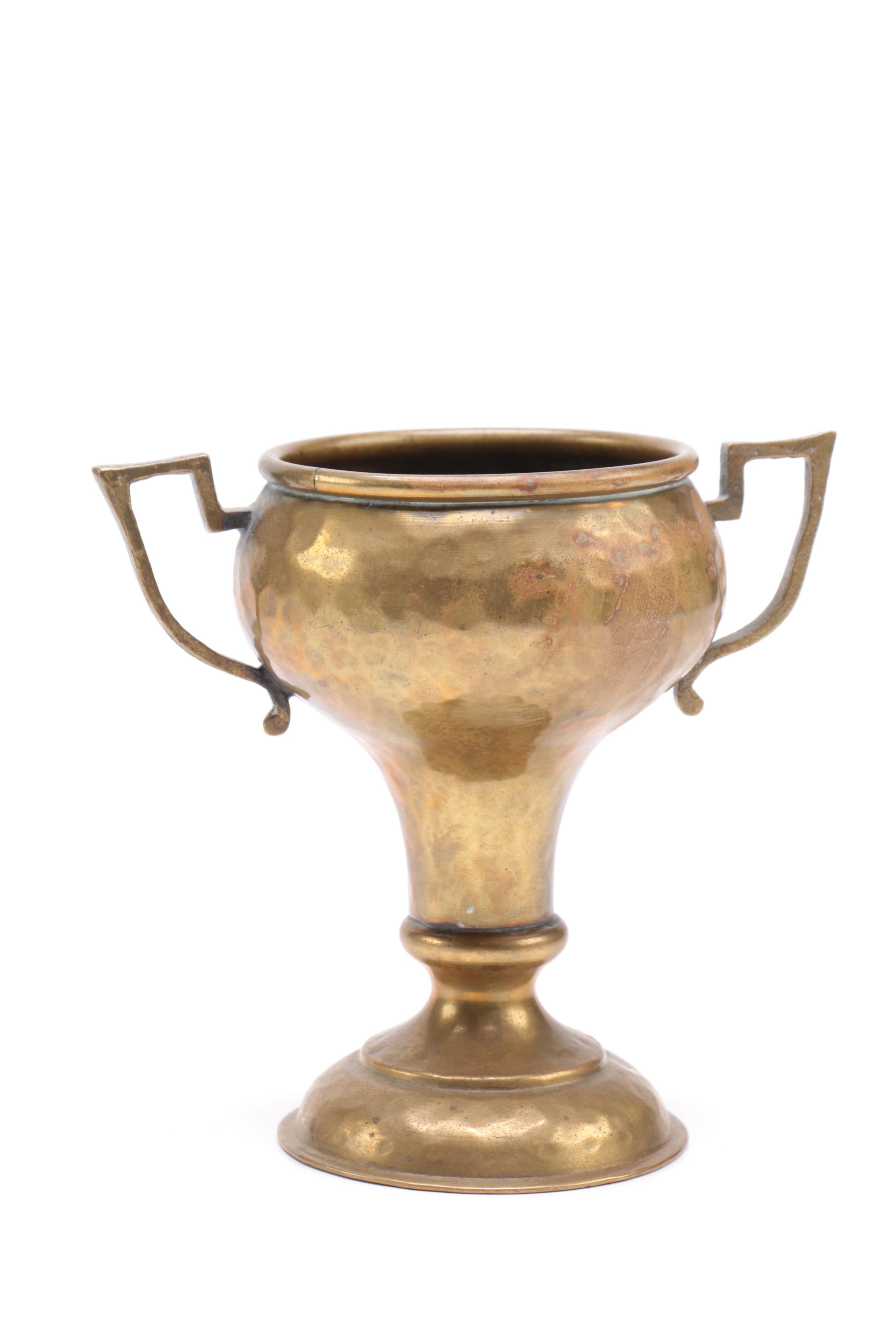 Brass Chalice and Covered Jar