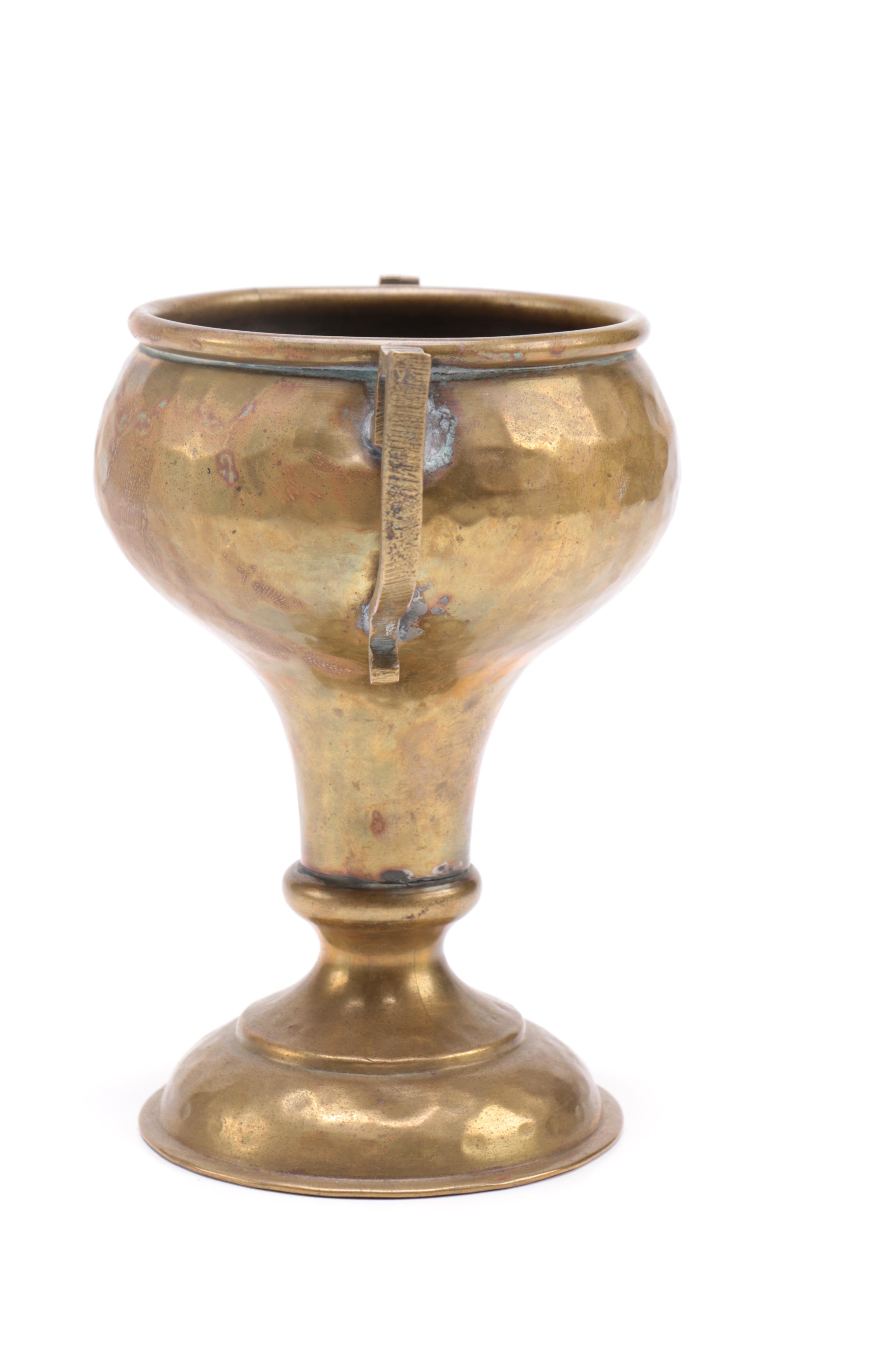 Brass Chalice and Covered Jar