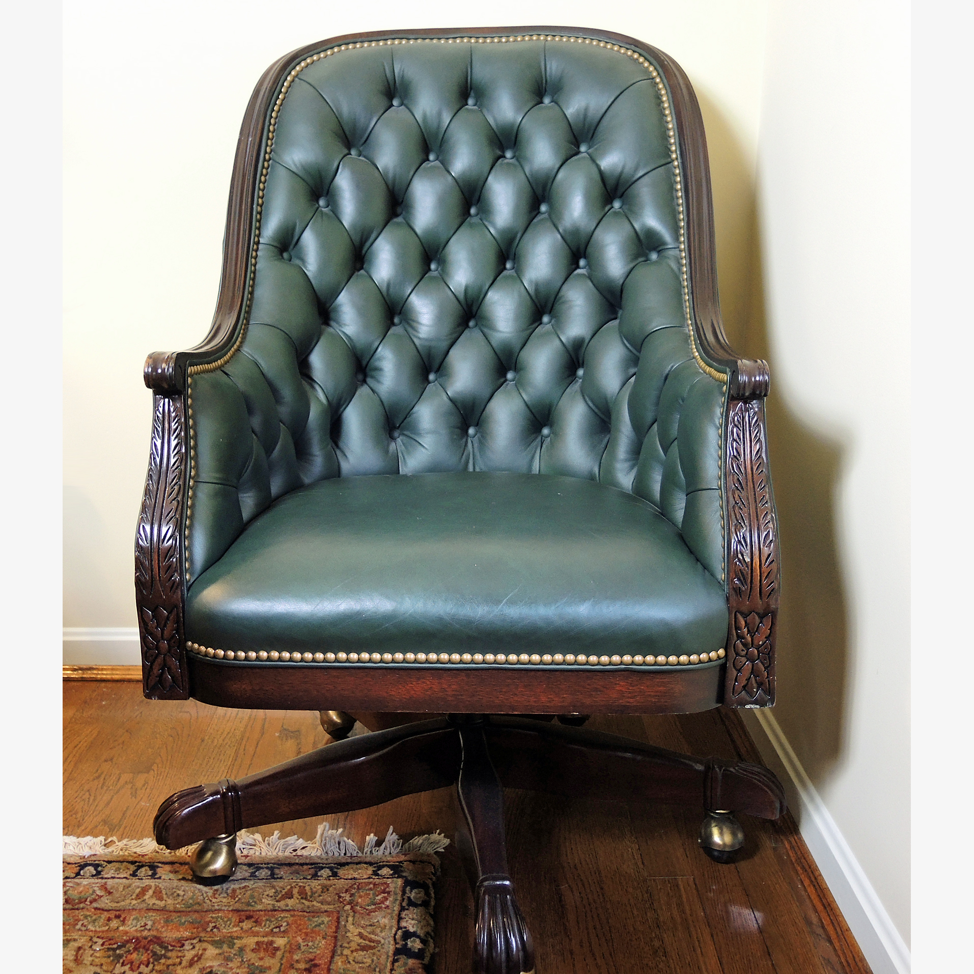Hancock & Moore Tivoli Tufted Leather Office Chair