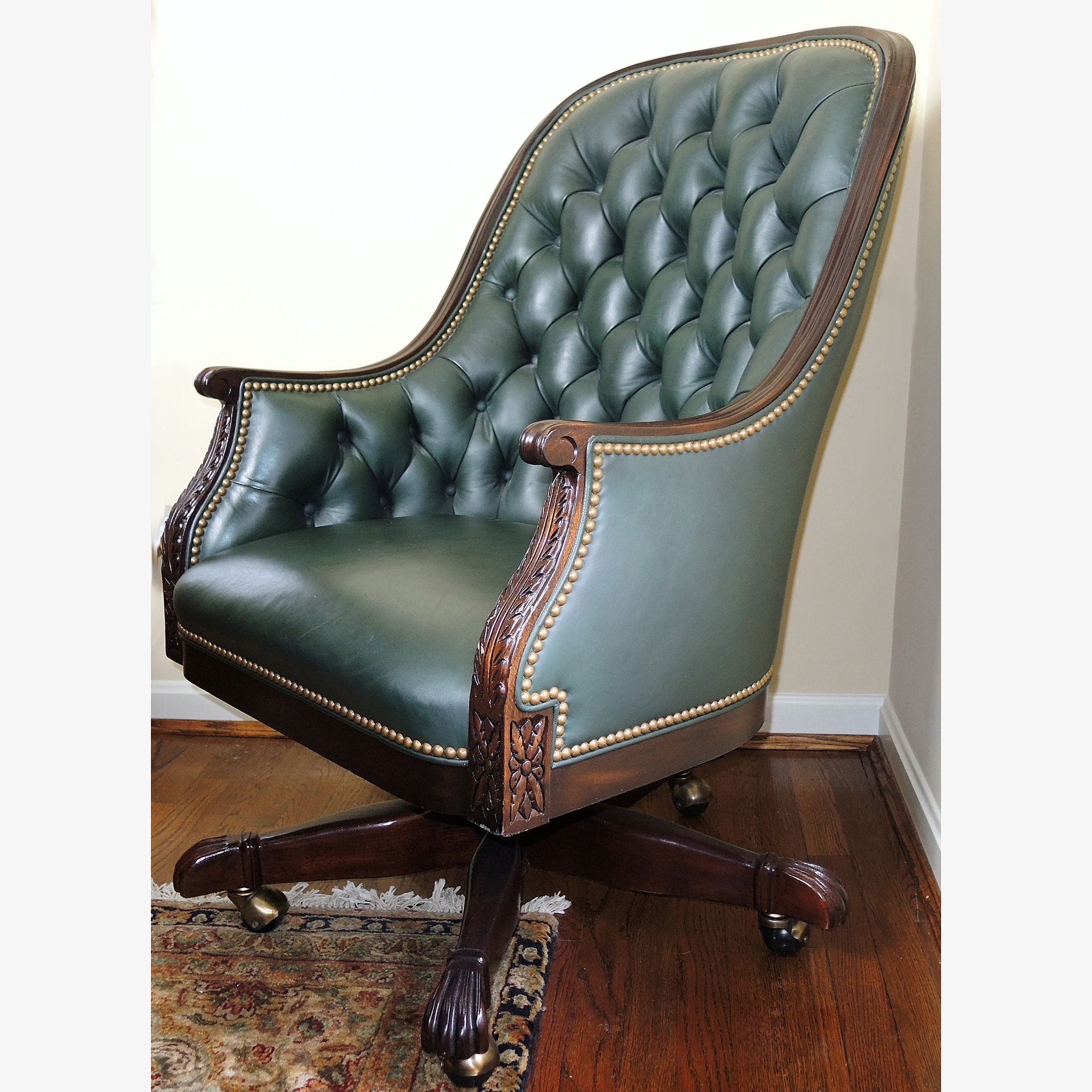 Hancock & Moore Tivoli Tufted Leather Office Chair