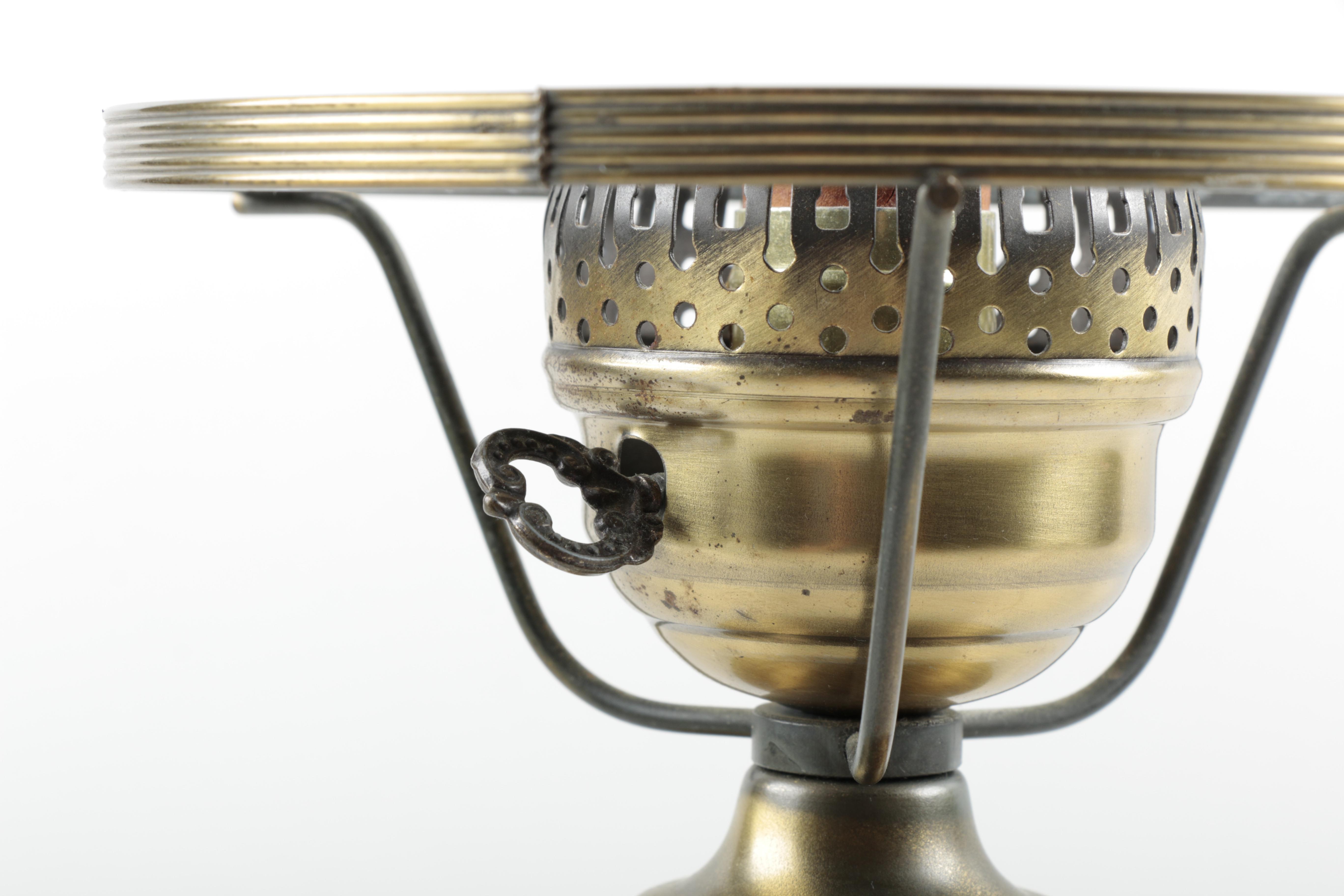 Ceramic Blue and White Hurricane Lamp