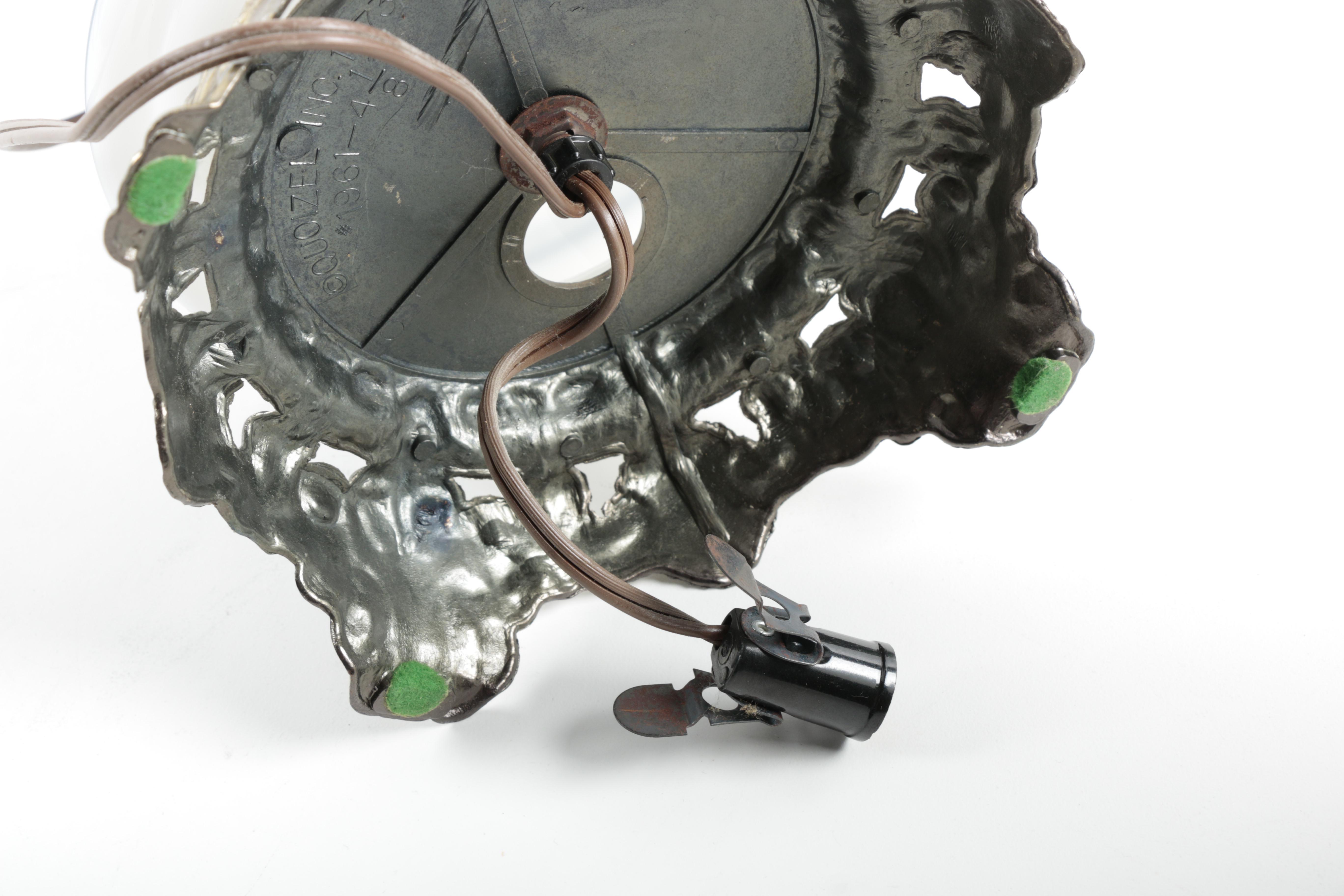 Ceramic Blue and White Hurricane Lamp