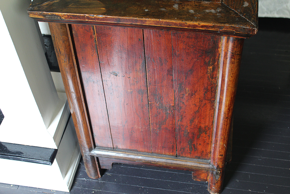 Vintage Chinese Elm Side Cabinet