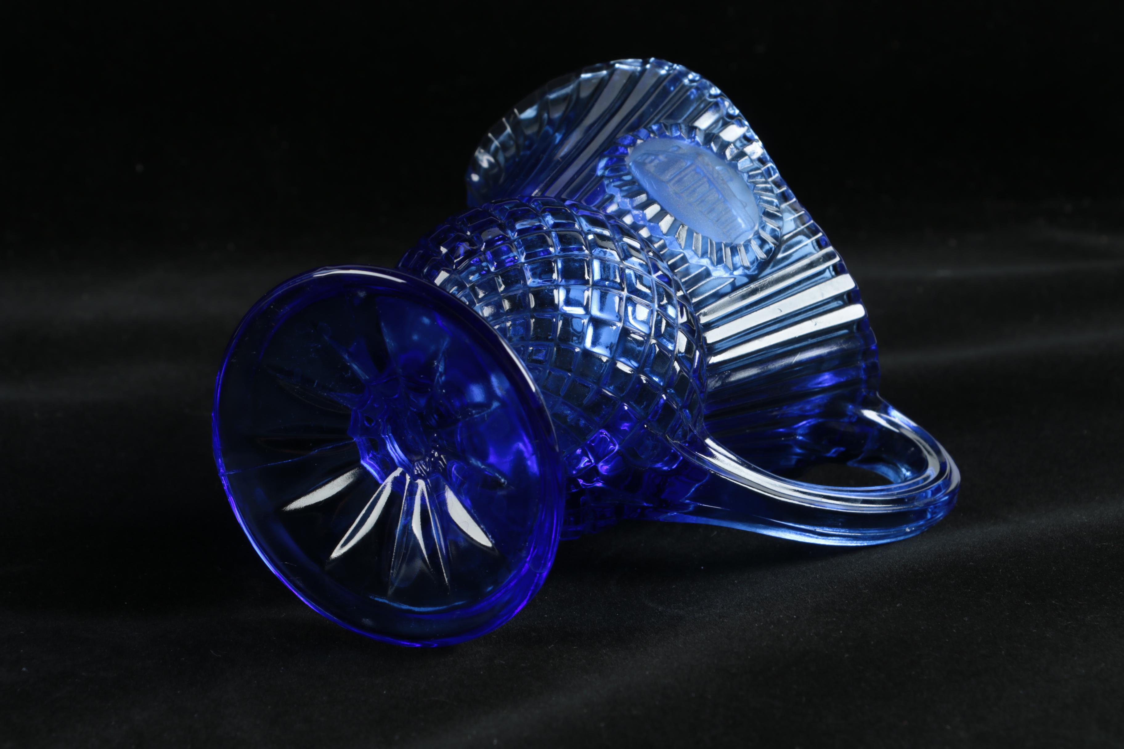 Avon Fostoria George and Martha Washington Goblets and Creamer