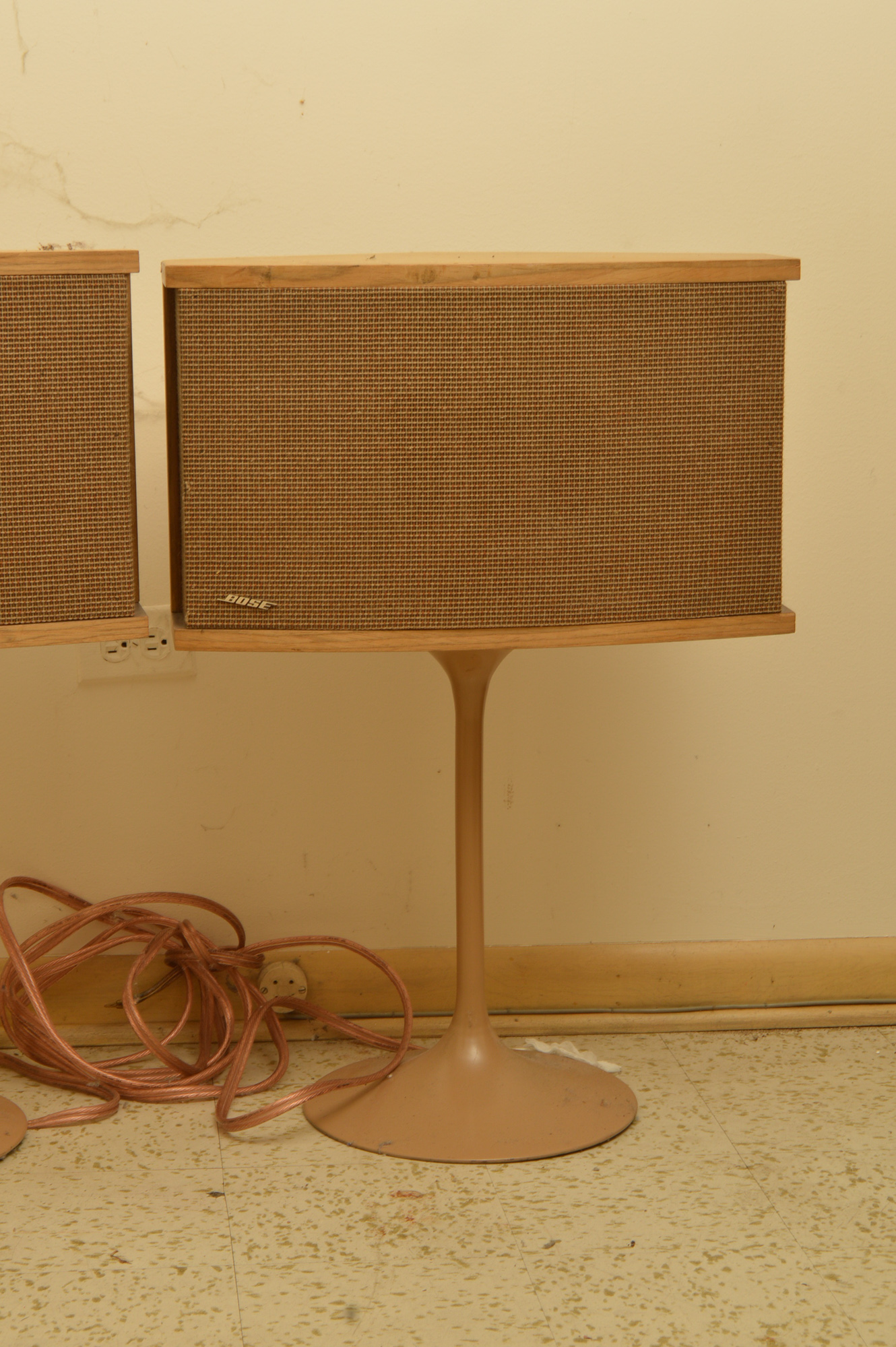 Vintage Bose Speakers on Tulip Stands