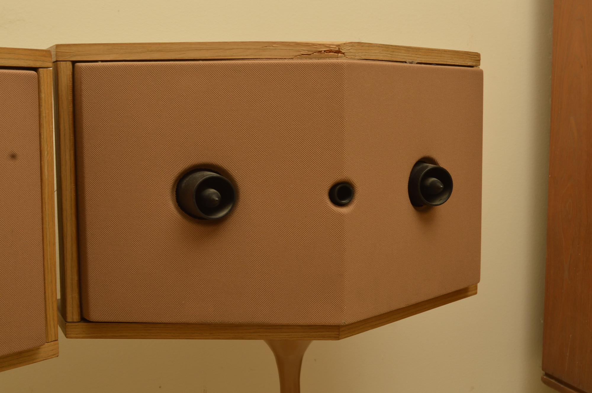 Vintage Bose Speakers on Tulip Stands