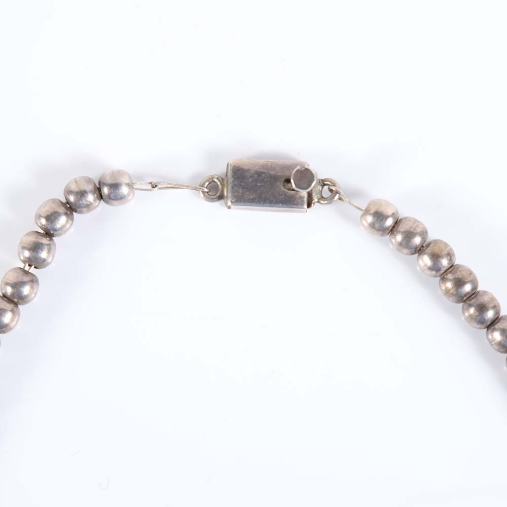 Sterling Silver Beaded Necklace