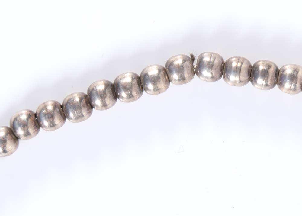 Sterling Silver Beaded Necklace