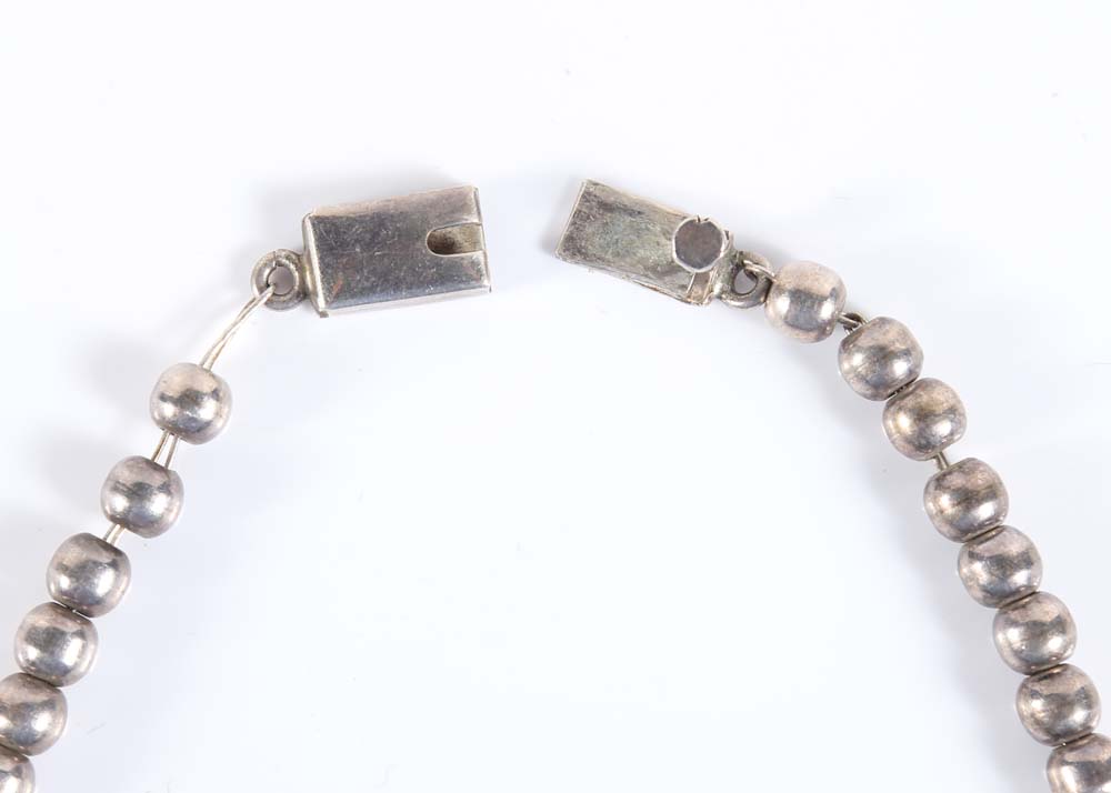 Sterling Silver Beaded Necklace